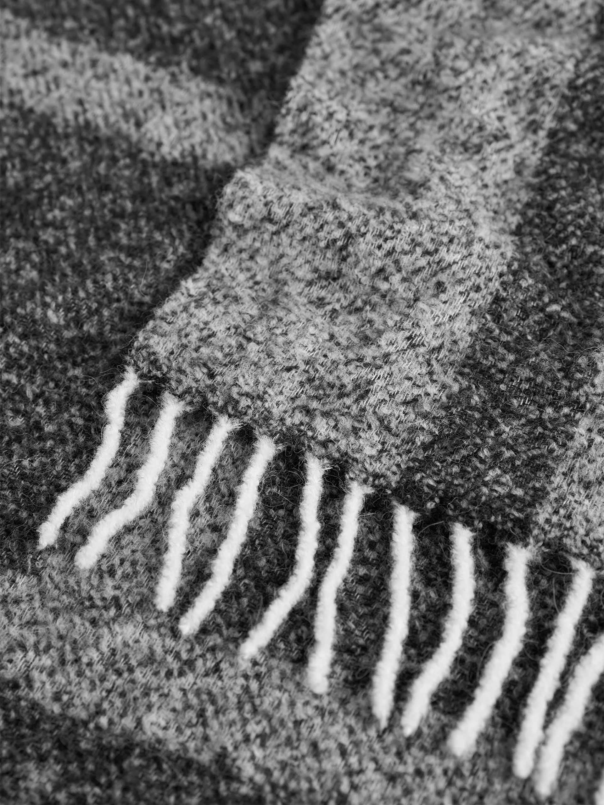 TOTEME - Schal mit Monogramm-Logo für Damen in Schwarz / Weiß - Black / White