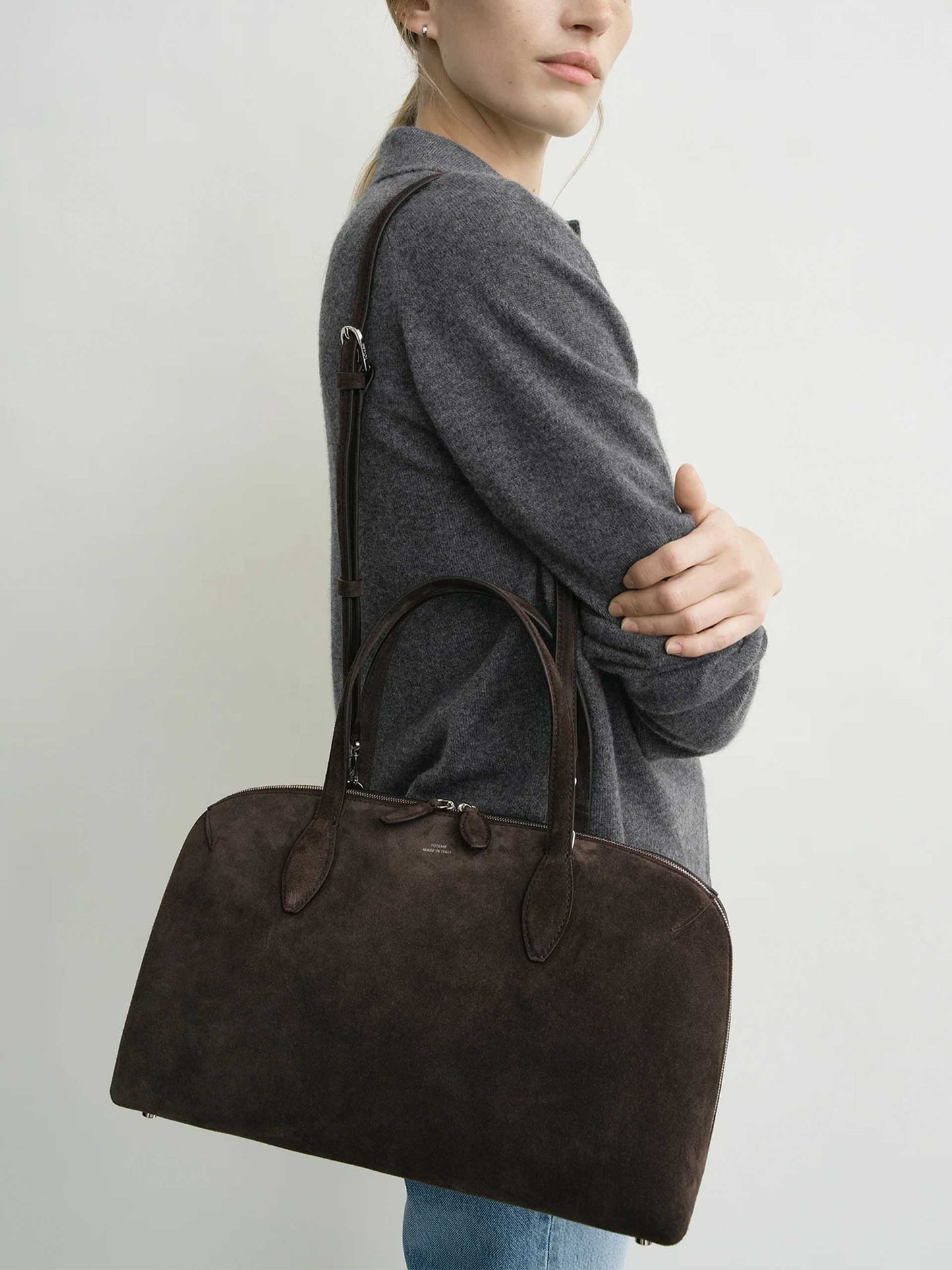 TOTEME - Medium Day Tote Bag aus Wildleder