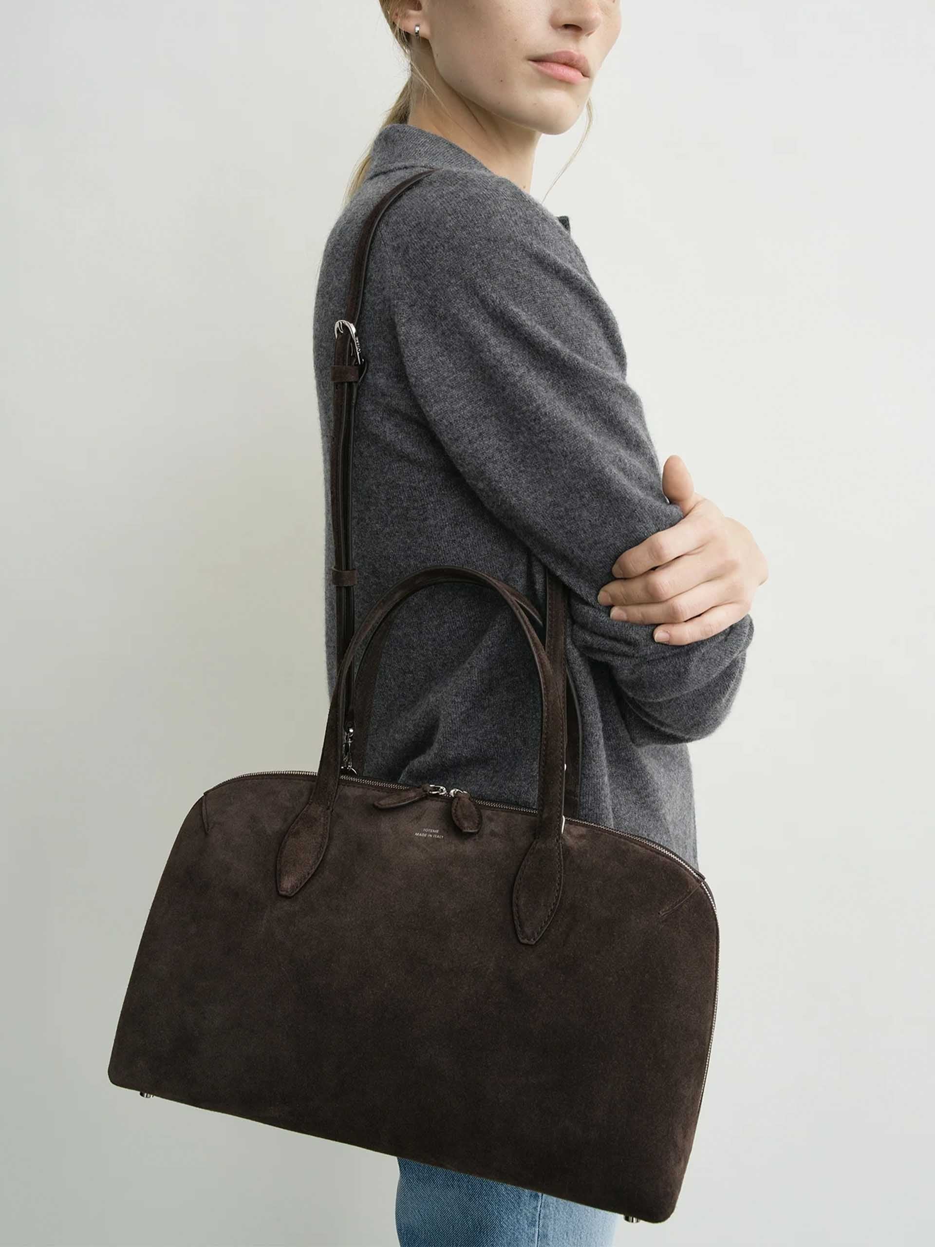 TOTEME - Medium Day Tote Bag aus Wildleder