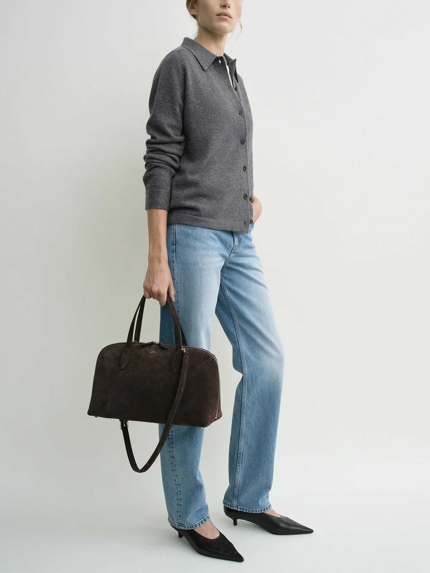 TOTEME - Medium Day Tote Bag aus Wildleder