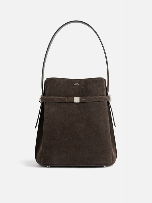 TOTEME - Bucket Bag aus Veloursleder