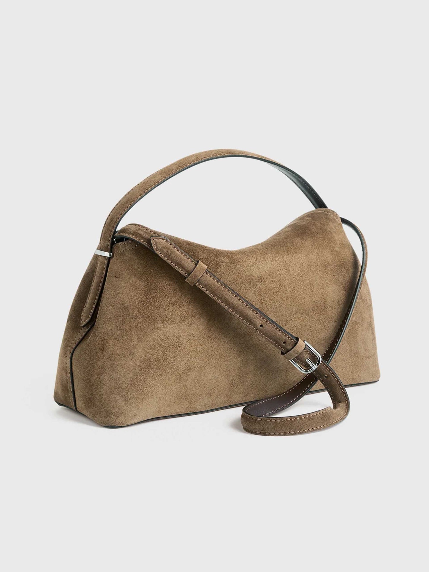 TOTEME - Tote Bag T-Lock aus Veloursleder