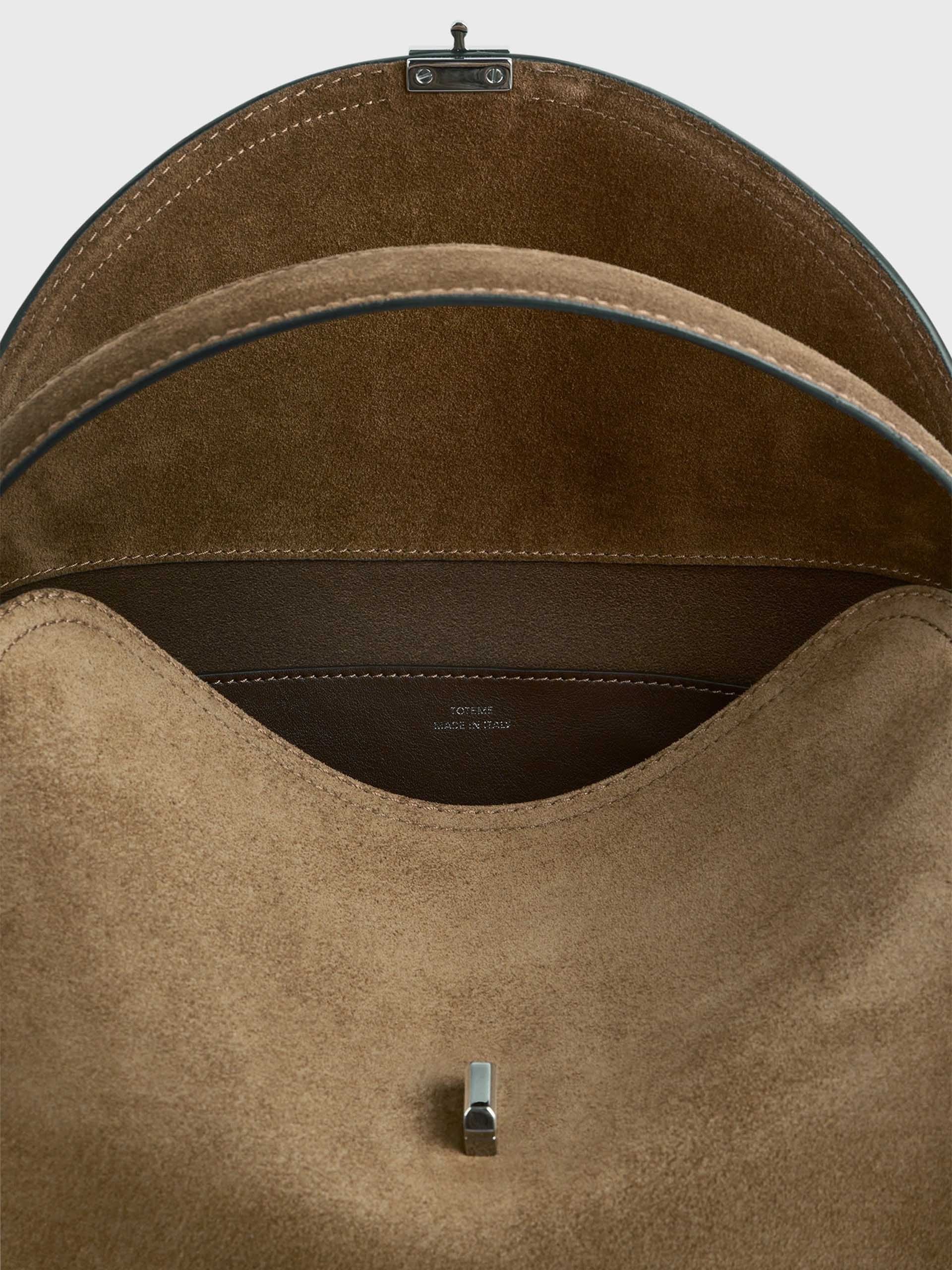 TOTEME - Tote Bag T-Lock aus Veloursleder