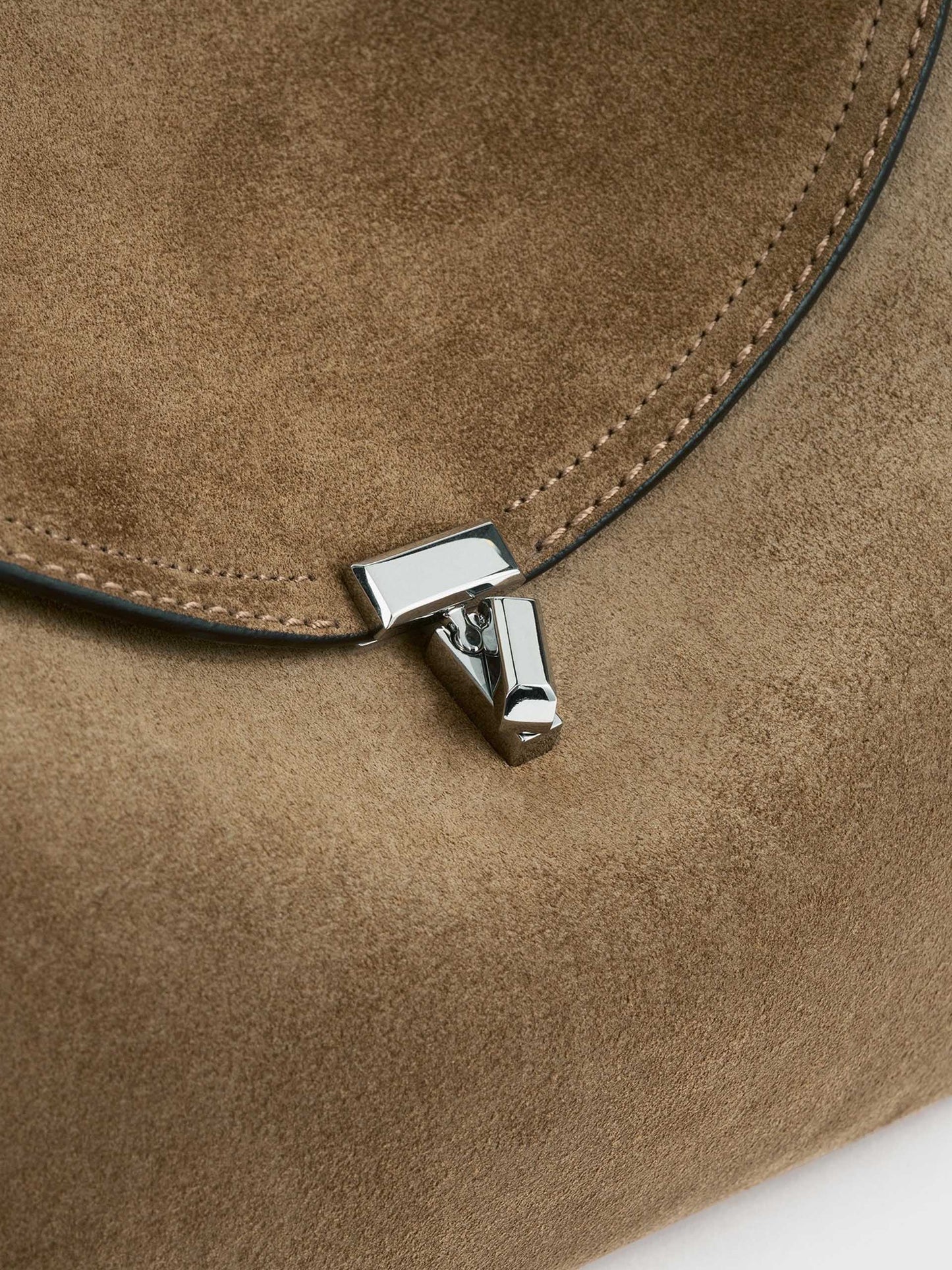 TOTEME - Tote Bag T-Lock aus Veloursleder