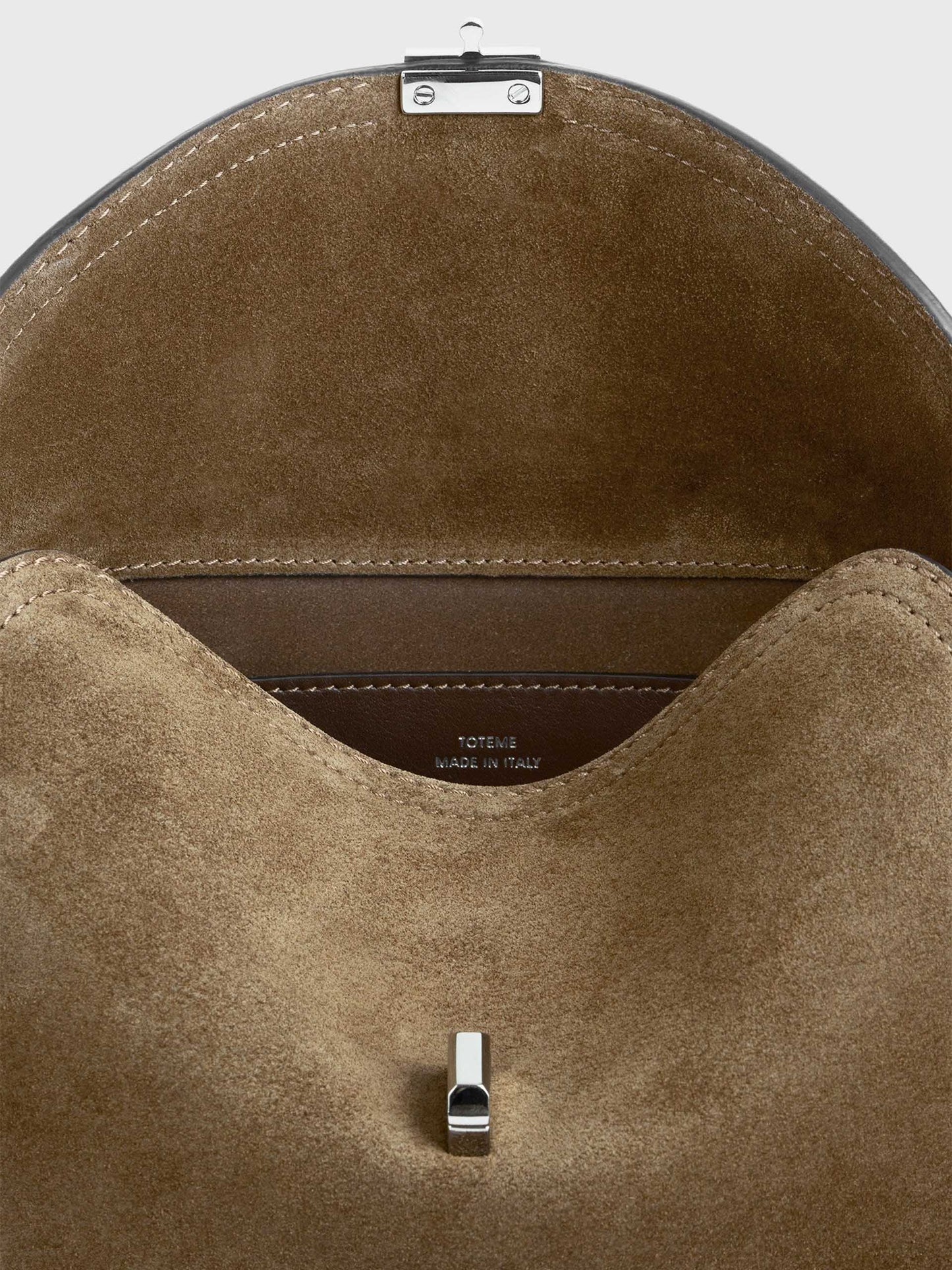 TOTEME - T-Lock Clutch aus Veloursleder