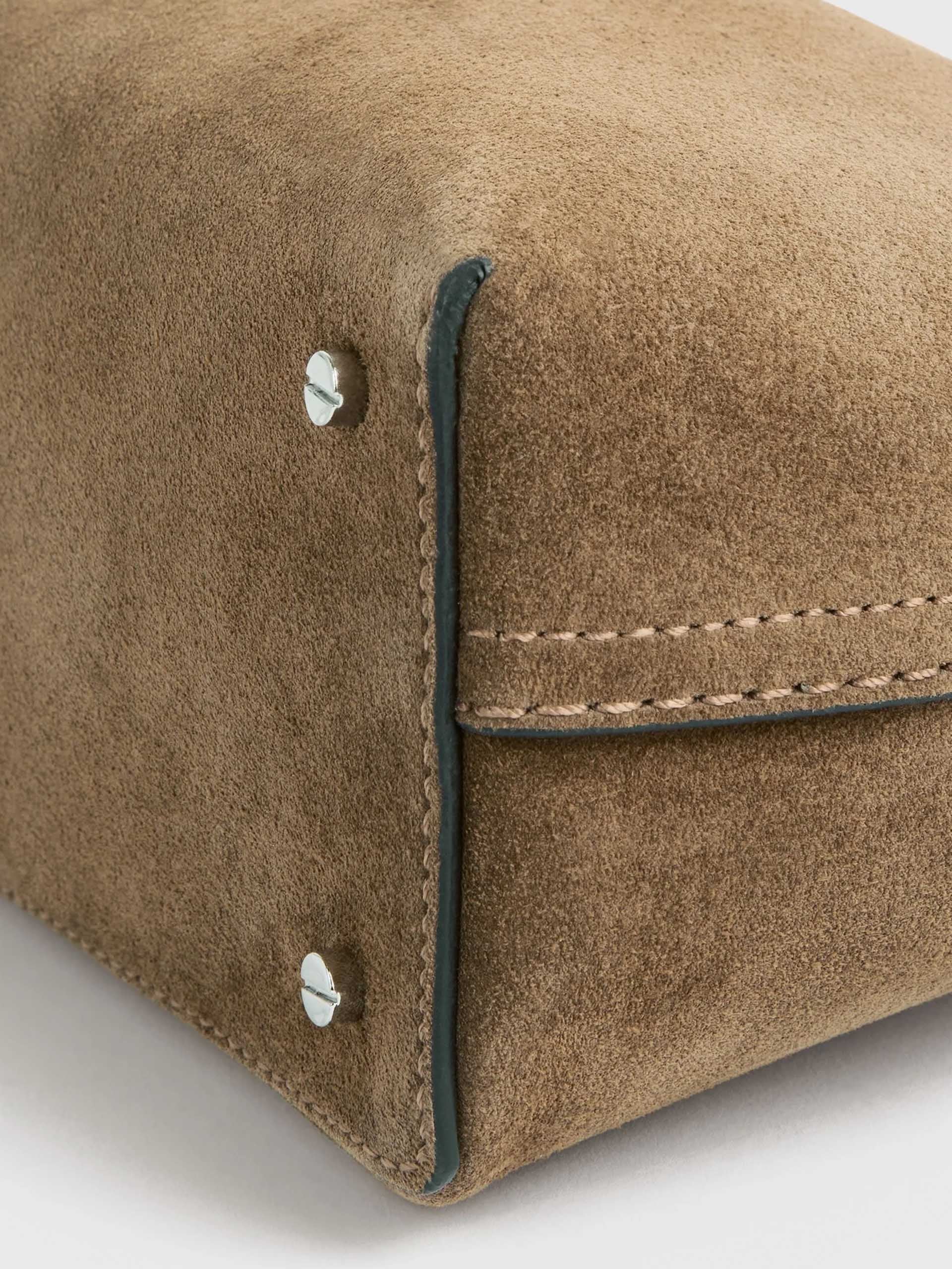 TOTEME - T-Lock Clutch aus Veloursleder