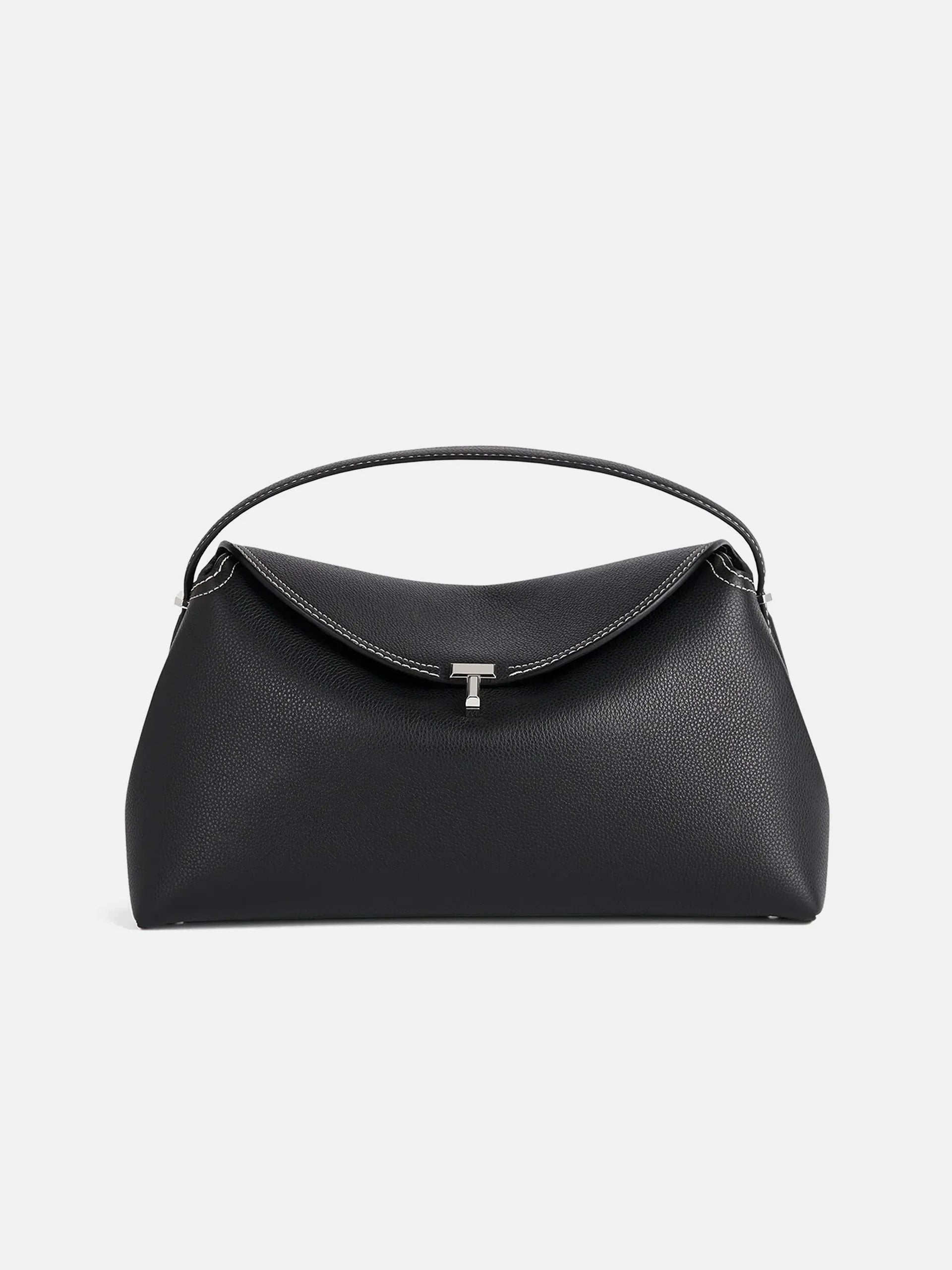 TOTEME - T-Lock Tote Bag aus genarbtem Leder