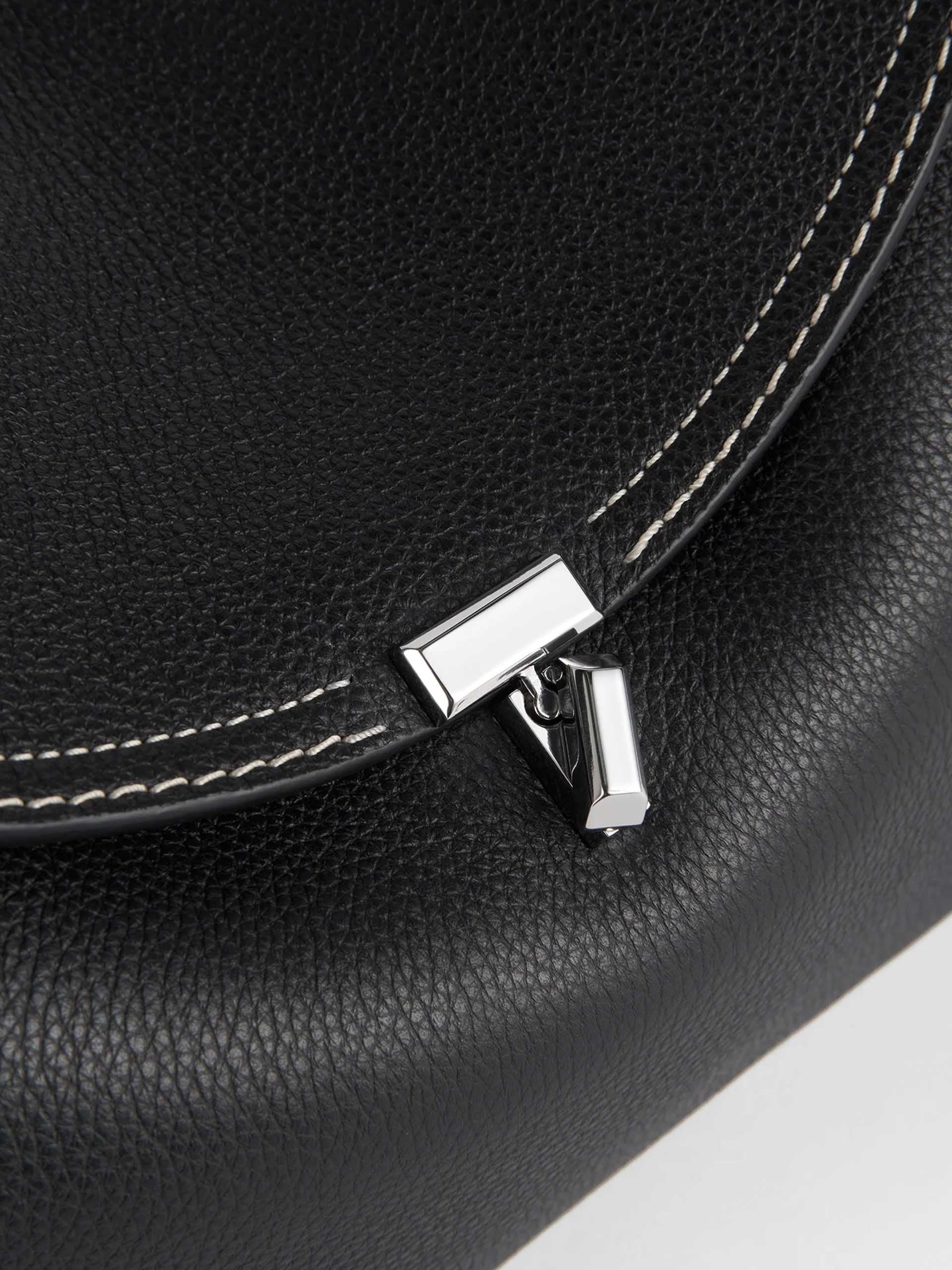 TOTEME - T-Lock Tote Bag aus genarbtem Leder