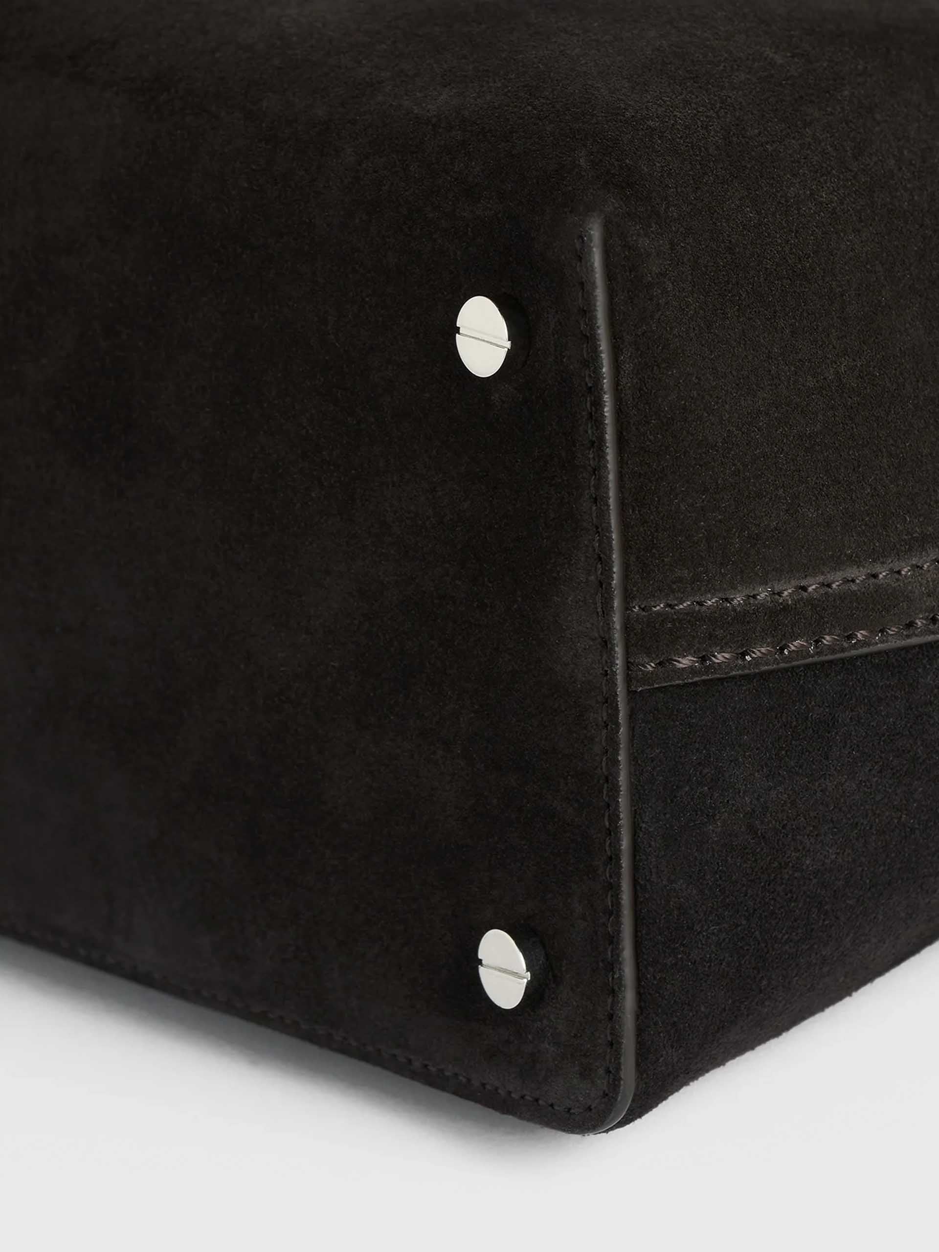 TOTEME - T-Lock Tote Bag aus Veloursleder