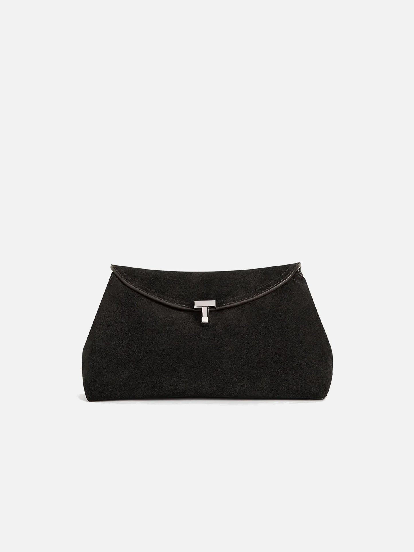 TOTEME - Clutch T-Lock Small aus Veloursleder