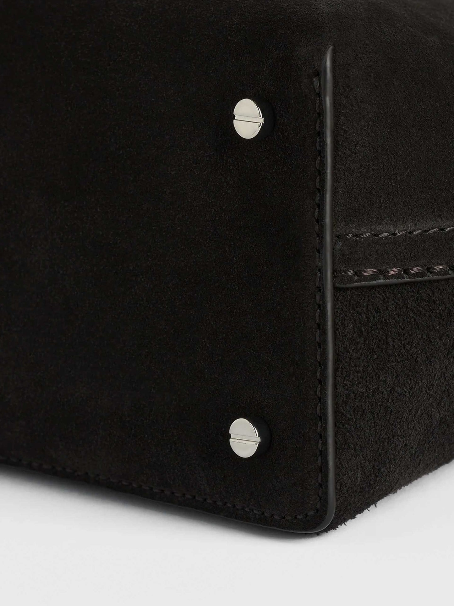 TOTEME - Clutch T-Lock Small aus Veloursleder