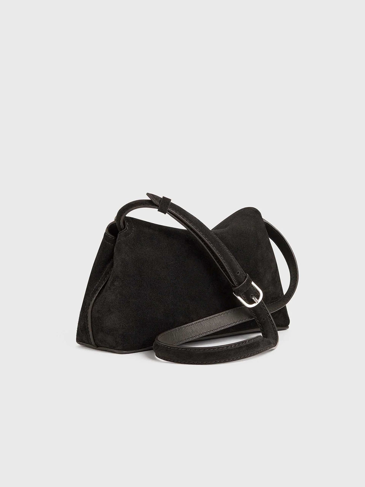 TOTEME - Clutch T-Lock Small aus Veloursleder