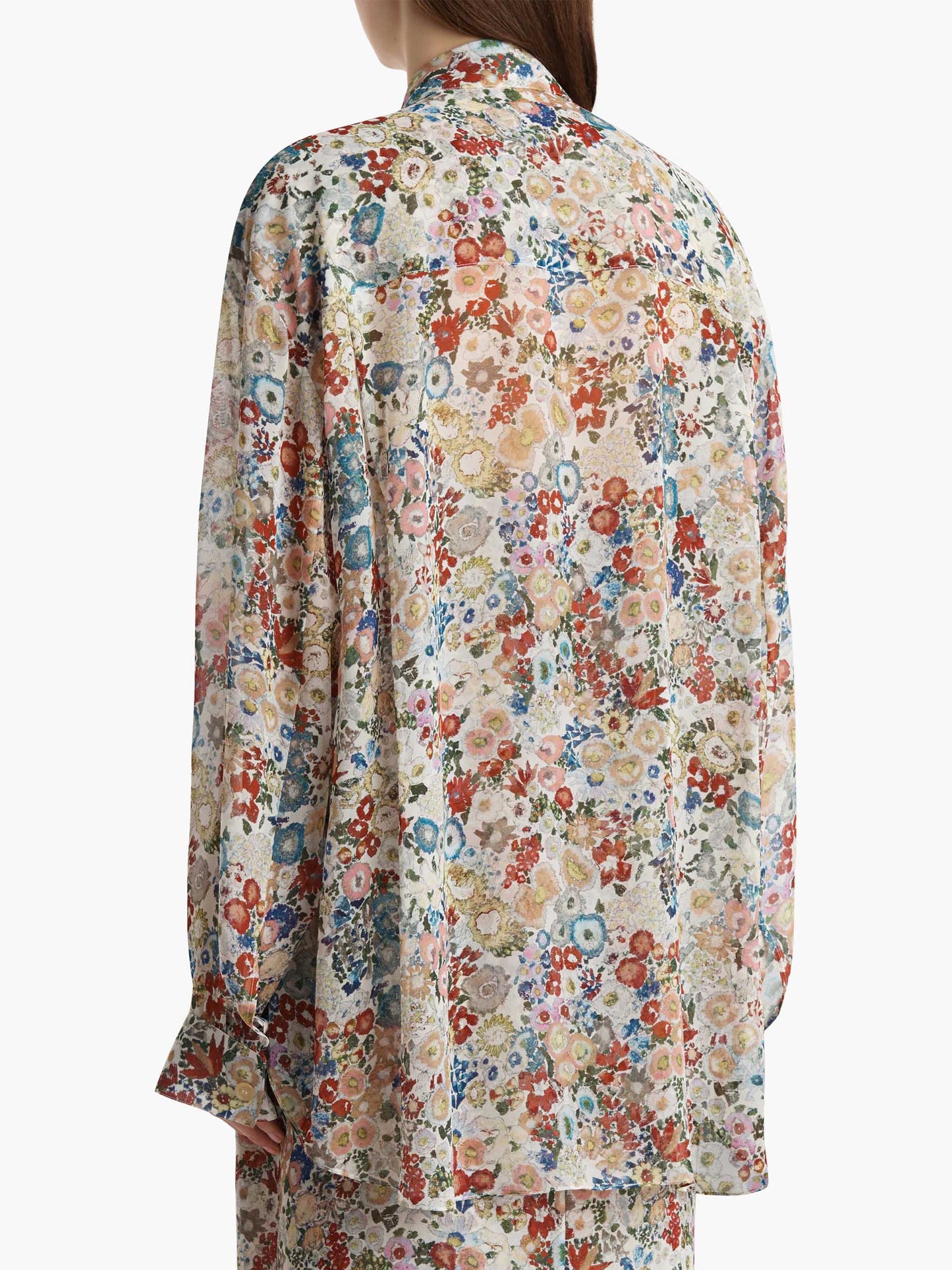 KHAITE - Goya Bluse aus Seidenchiffon für Damen in Creme Multi - Cream Multi