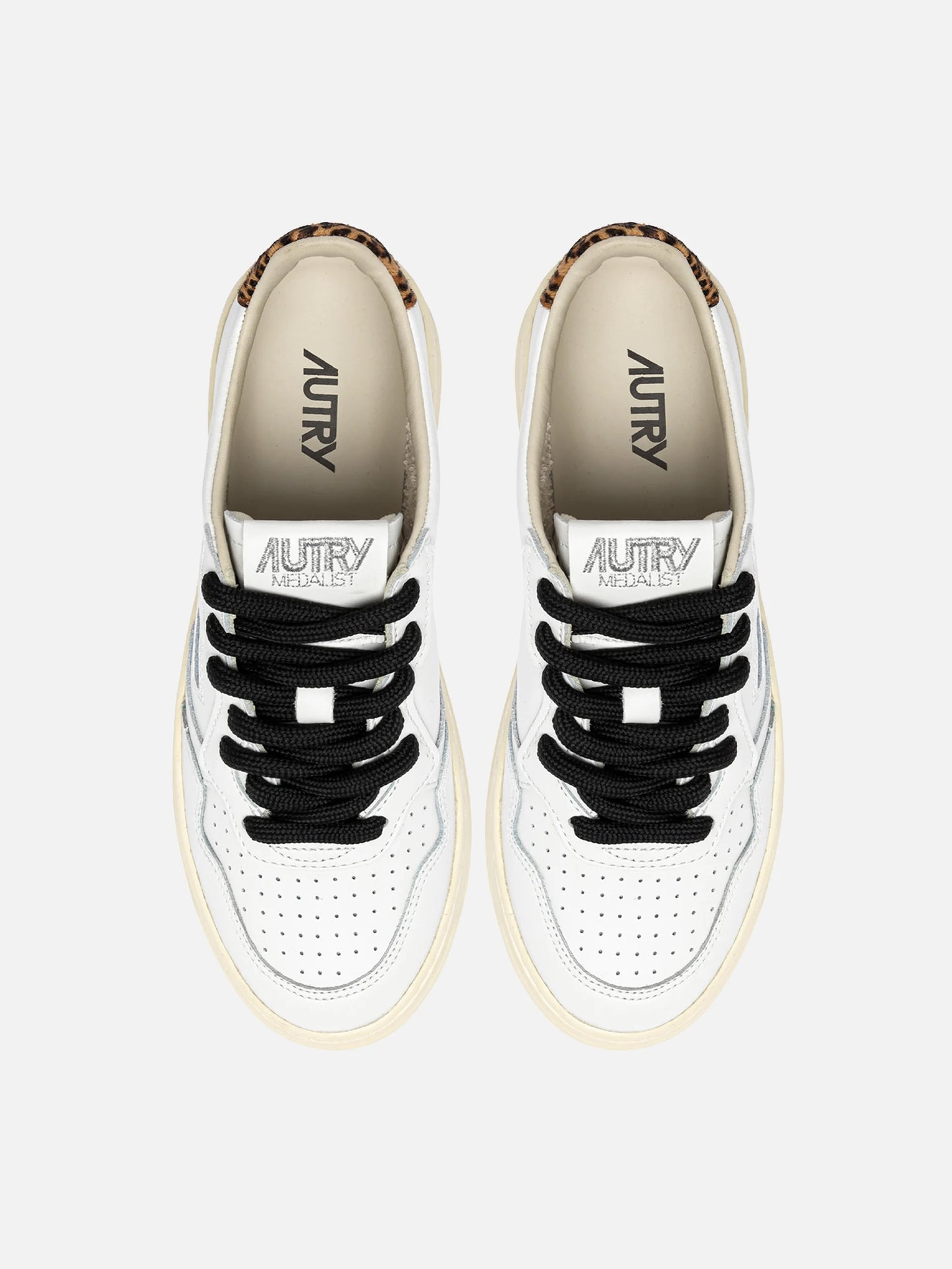 AUTRY - Medalist Low Sneakers für Damen Weiß Leopard - White