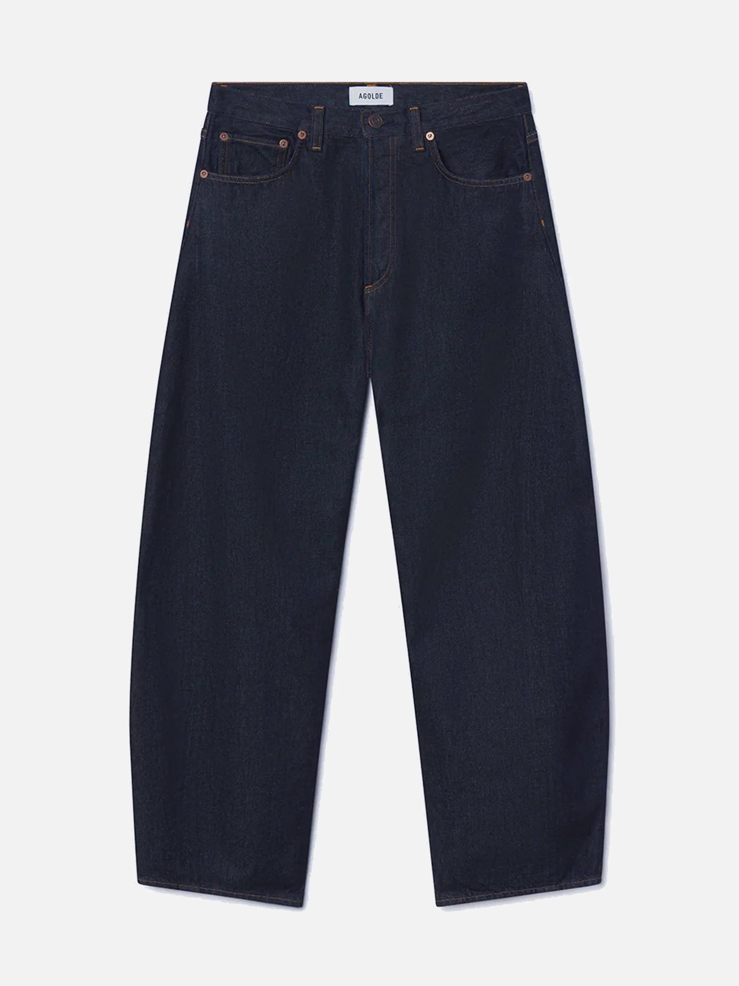 AGOLDE - High-Rise Jeans Luna Pieced für Damen Rinse Indigoblau
