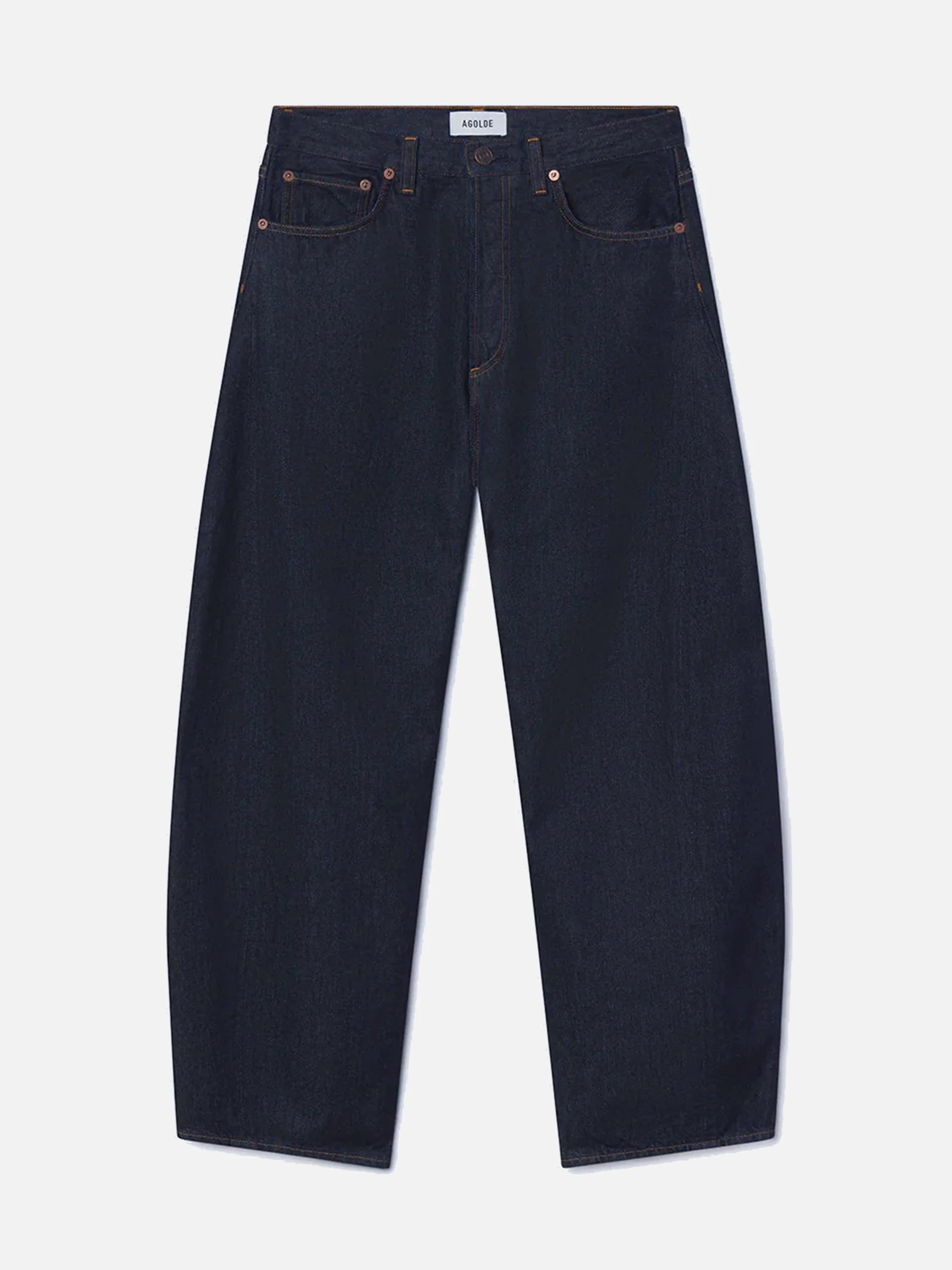 AGOLDE - High-Rise Jeans Luna Pieced für Damen Rinse Indigoblau