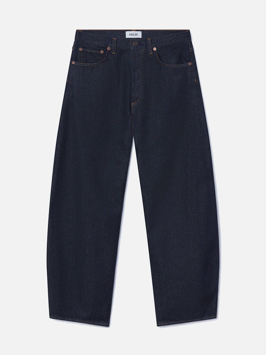 AGOLDE - High-Rise Jeans Luna Pieced für Damen Rinse Indigoblau