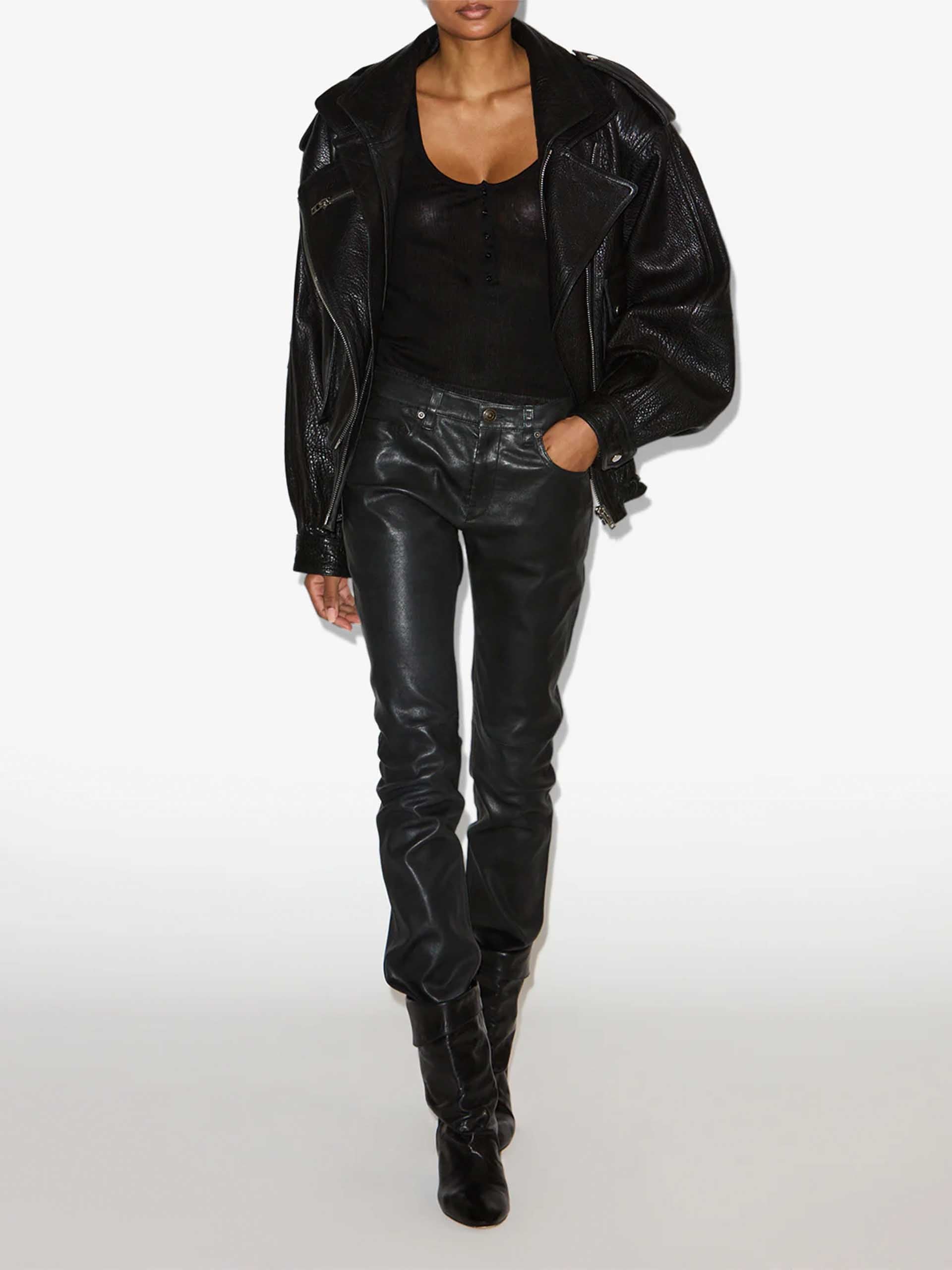 ISABEL MARANT - Aneli leather jacket for women – NEW TAKE FIVE