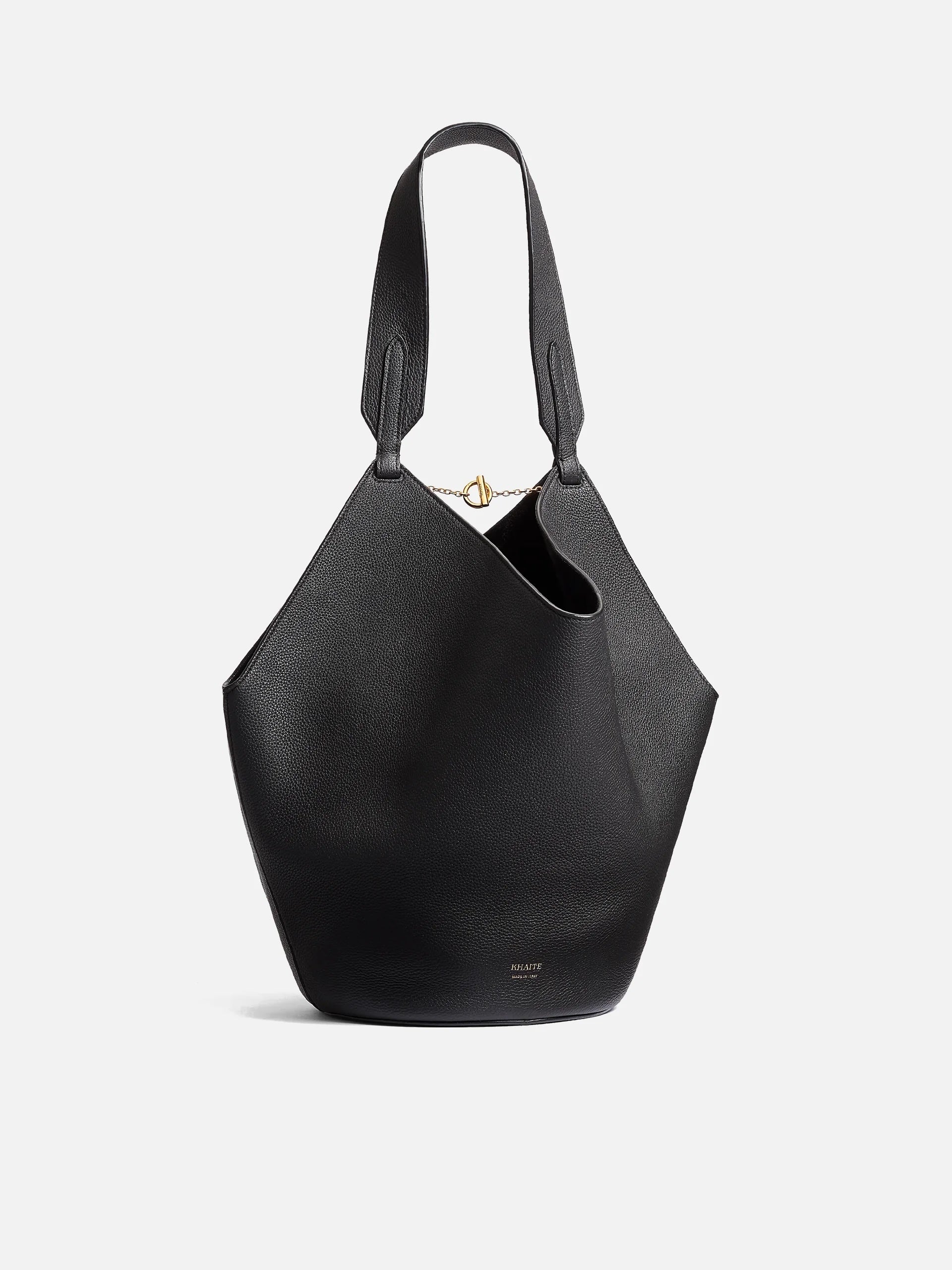 かごバッグ mekearisa bebebag Lotuspond KHAITE - Lotus Small Tote Bag in black leather – NEW TAKE FIVE