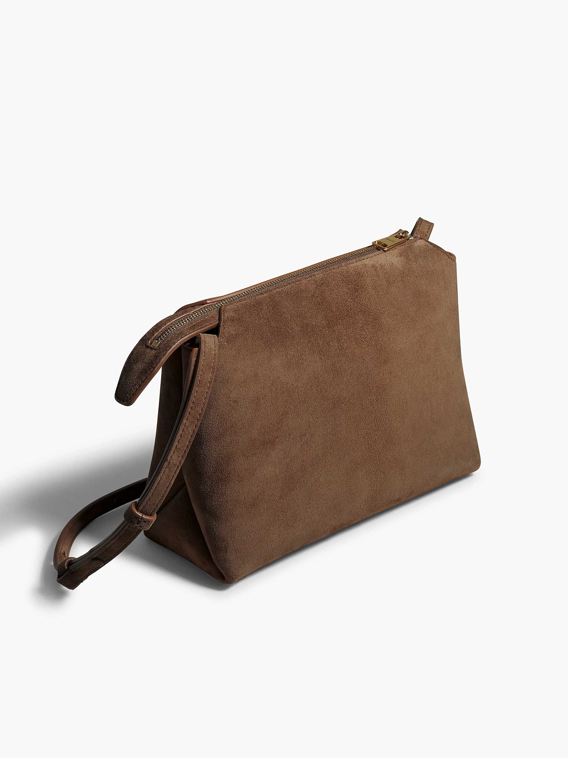 KHAITE - Umhängetasche Lina aus Veloursleder