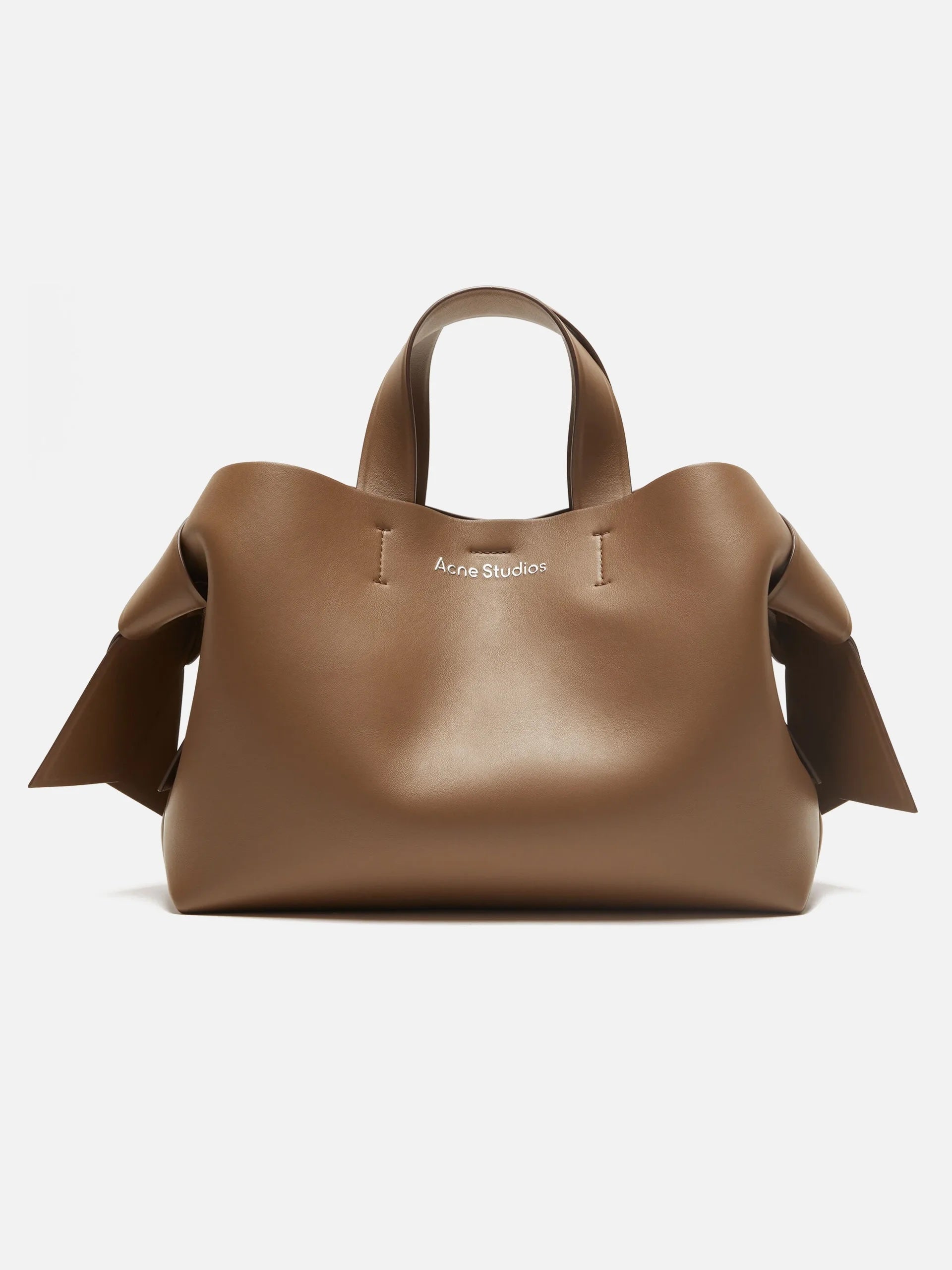 ACNE STUDIOS - Musubi Tote Bag aus Leder in Camel Braun - Camel brown
