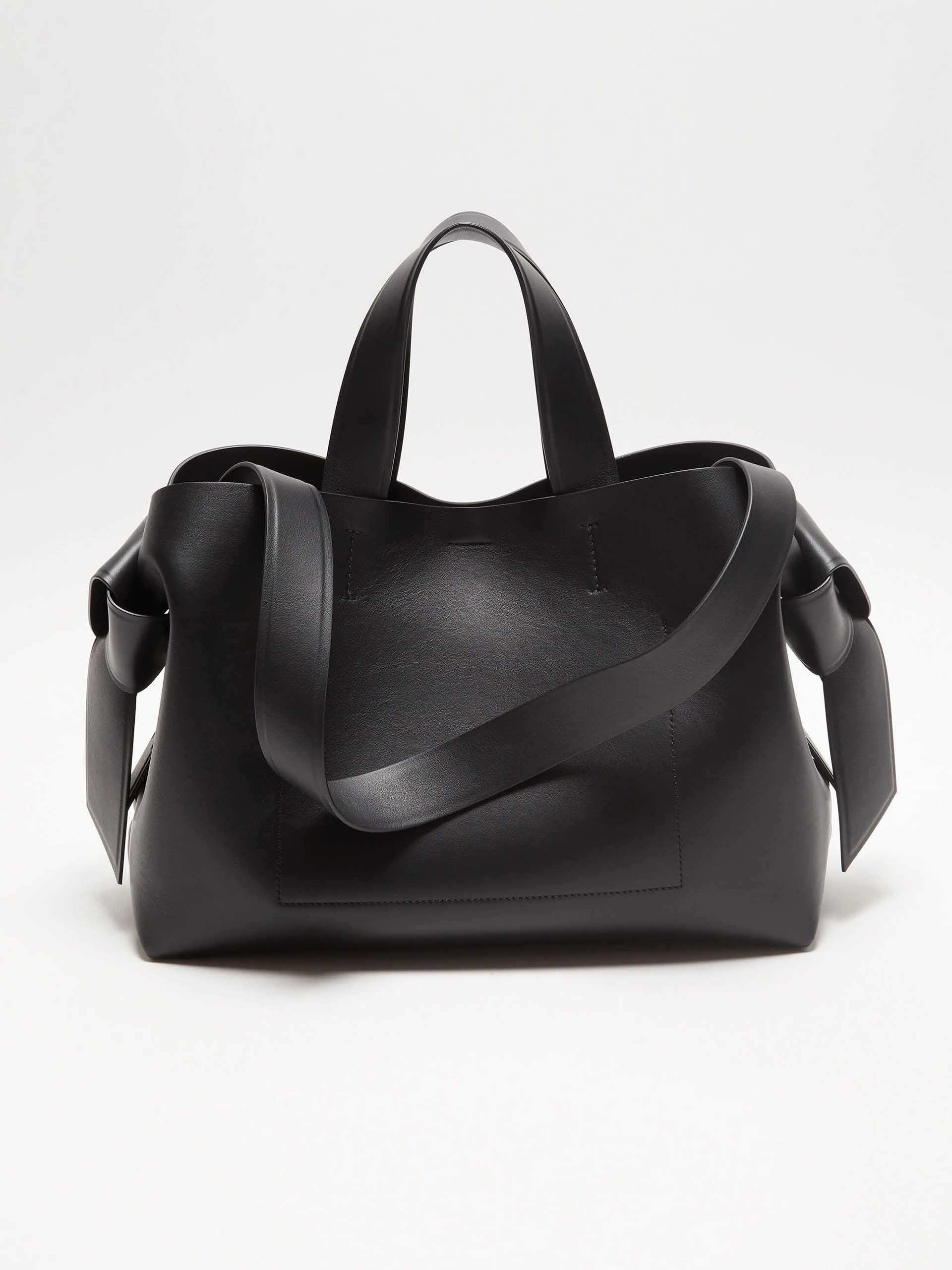 ACNE STUDIOS - Musubi Tote Bag aus Leder in Schwarz - Black