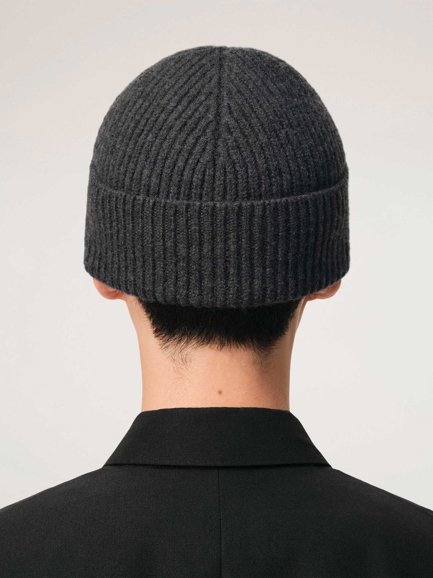 AMI PARIS - Ami De Coeur Mütze aus Merinowolle in Grau / Rot - Grey / Red