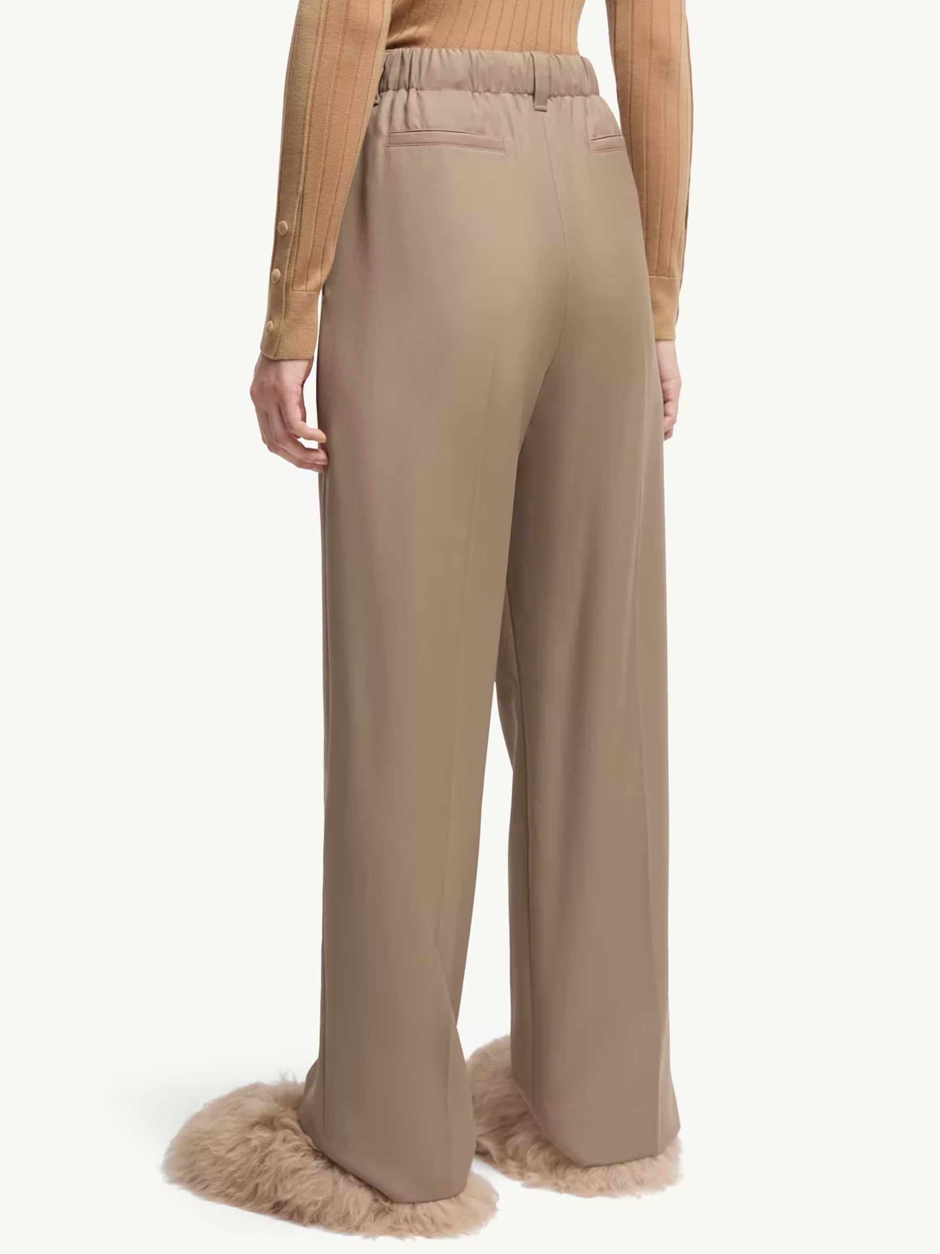 MONCLER - Hose aus Wollgabardine für Damen