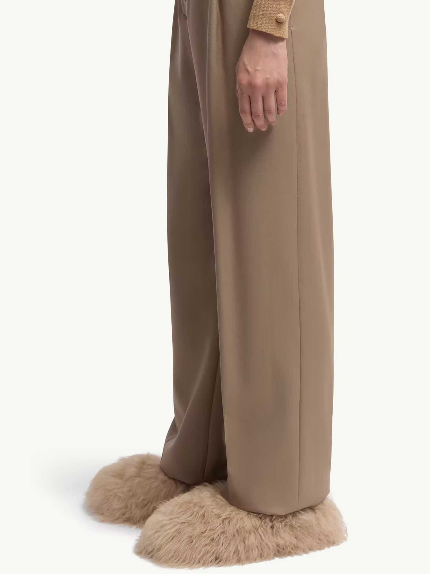 MONCLER - Hose aus Wollgabardine für Damen