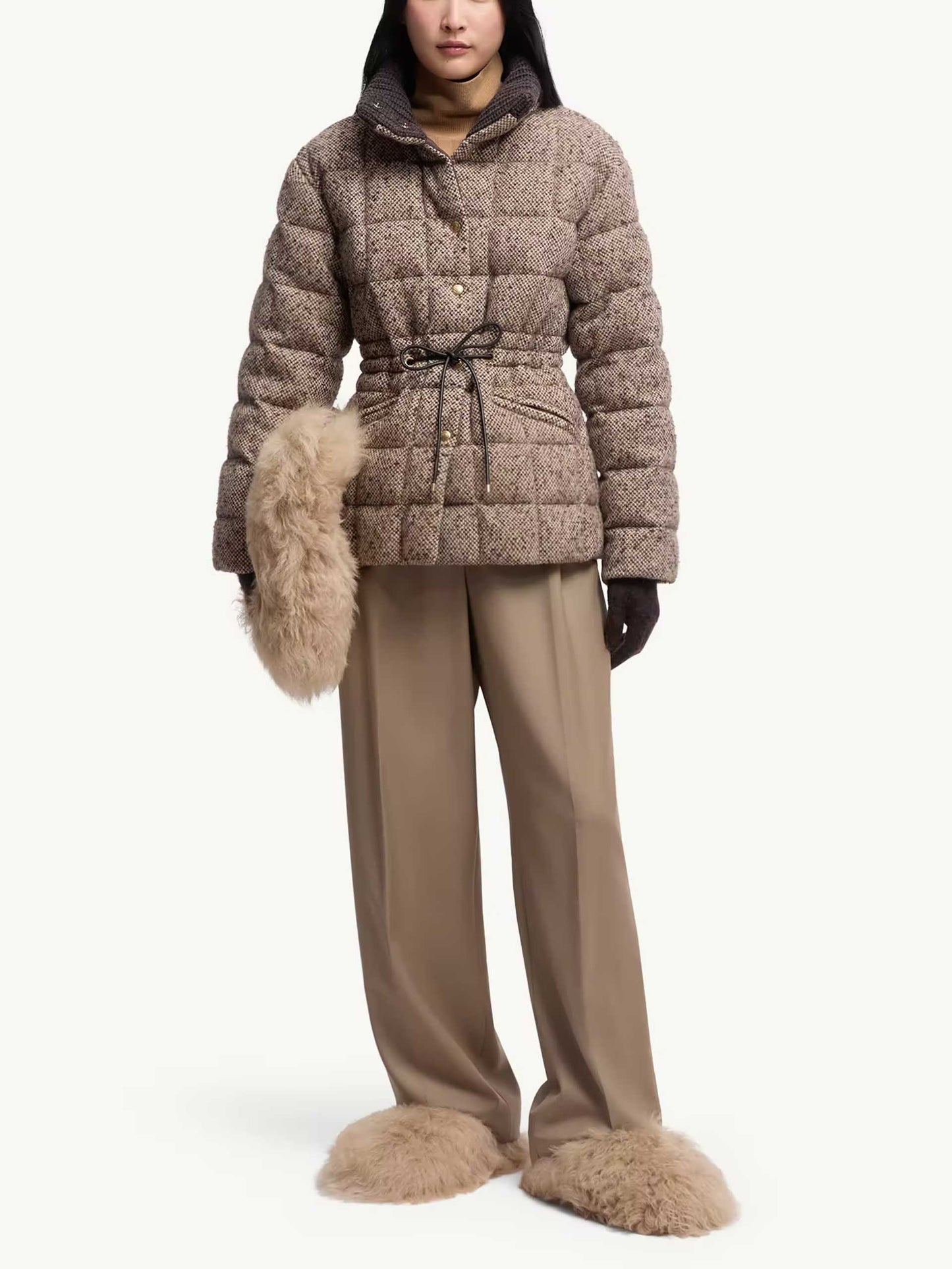 MONCLER - Hose aus Wollgabardine für Damen