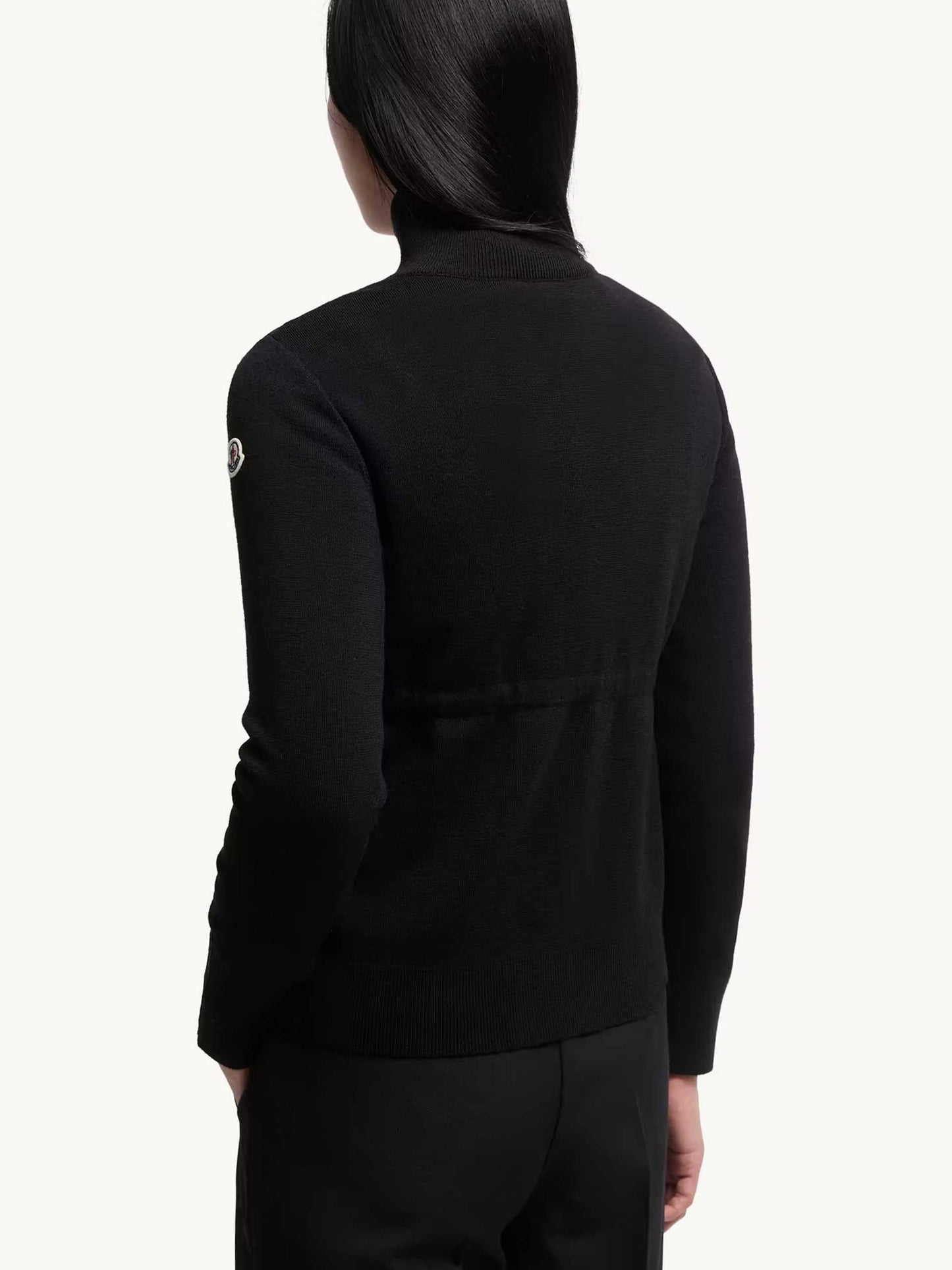 MONCLER - Cardigan aus Wolle mit Daunen für Damen