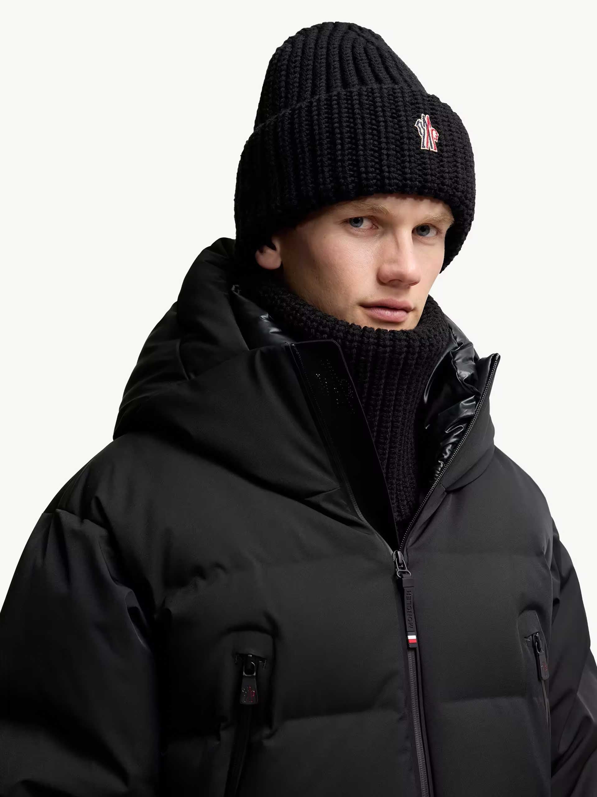 MONCLER GRENOBLE - Mütze aus Wolle mit Logo