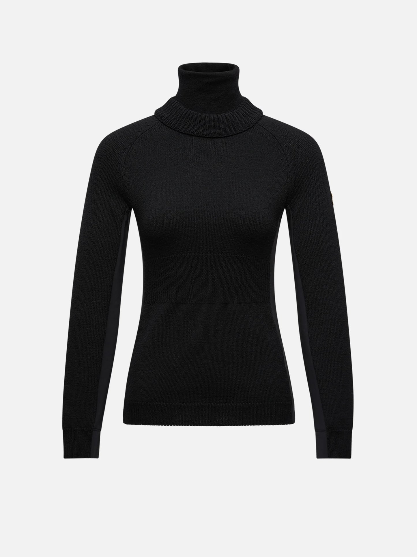 MONCLER GRENOBLE - Rollkragenpullover aus Wolle für Damen in Schwarz - Black