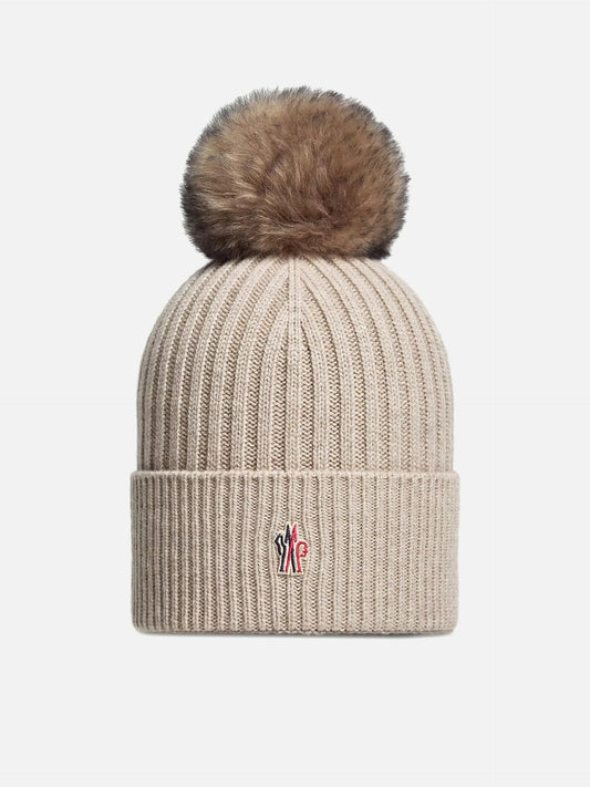 MONCLER GRENOBLE - Mütze aus Kaschmir mit Shearling