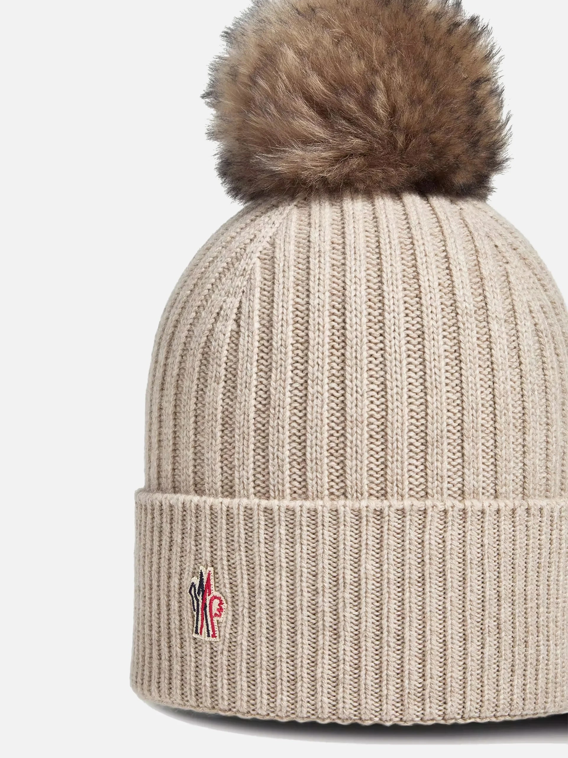 MONCLER GRENOBLE - Mütze aus Kaschmir mit Shearling