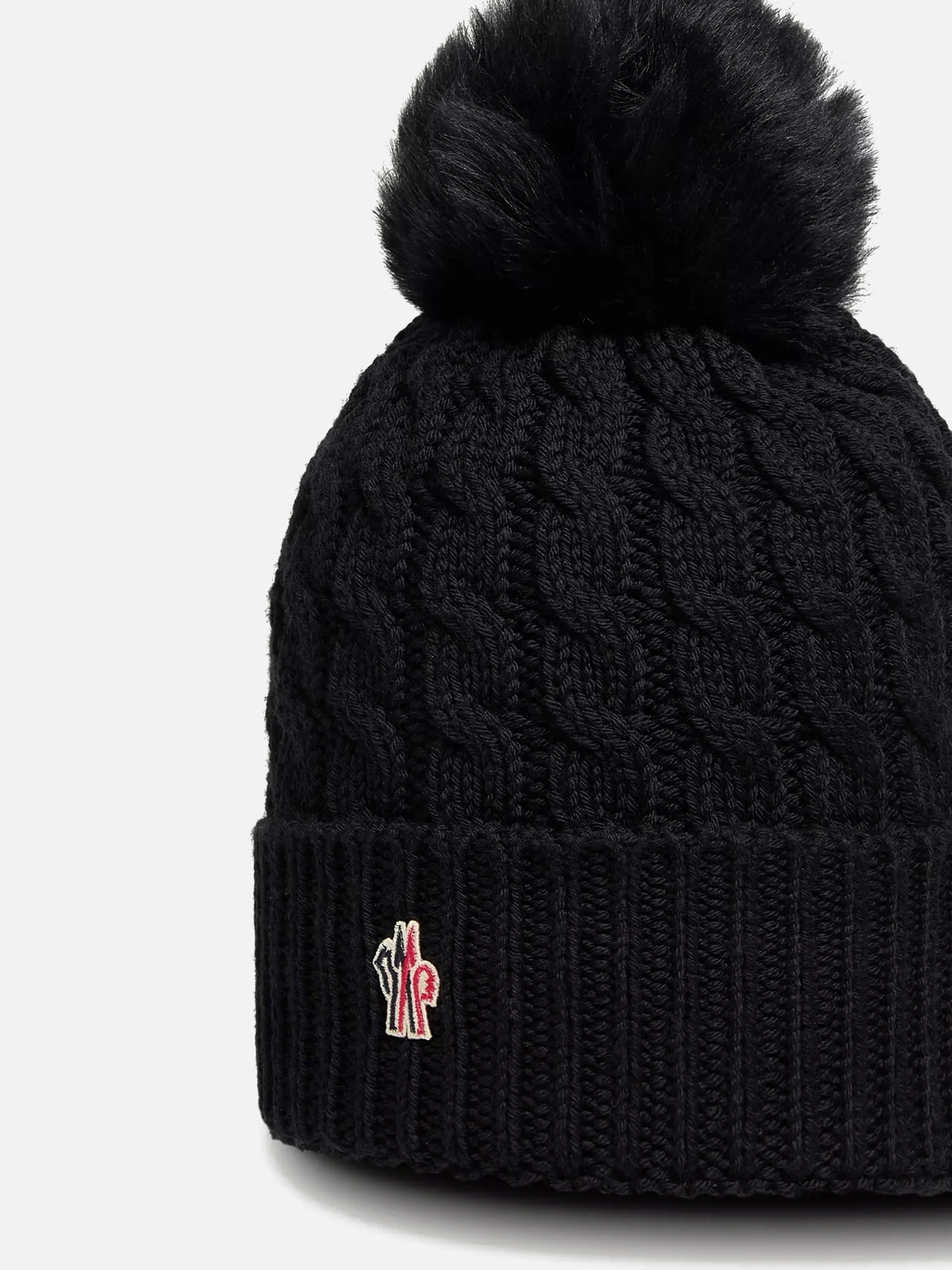 MONCLER GRENOBLE - Mütze aus Schurwolle mit Bommel