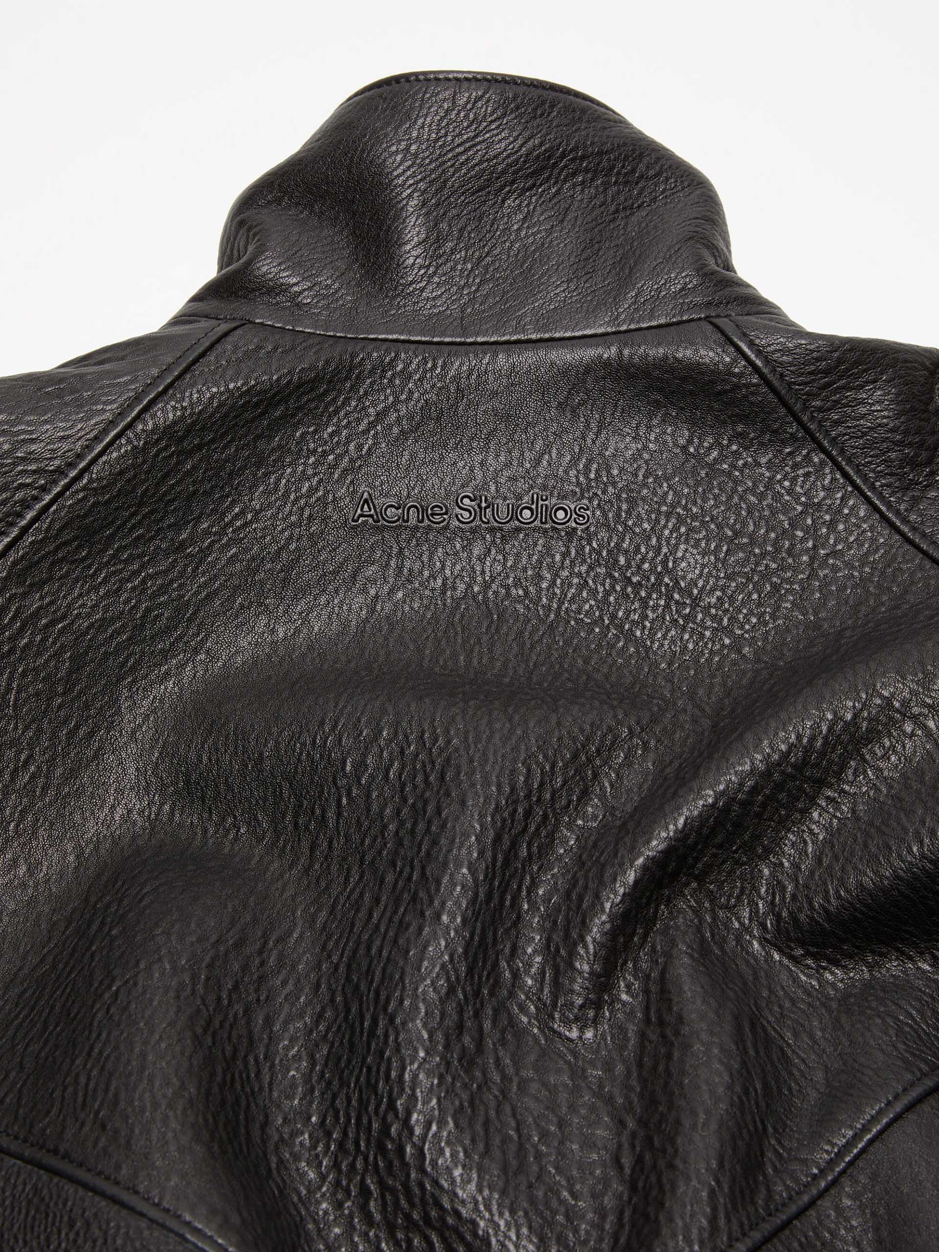 ACNE STUDIOS - Lederjacke mit Logo für Damen