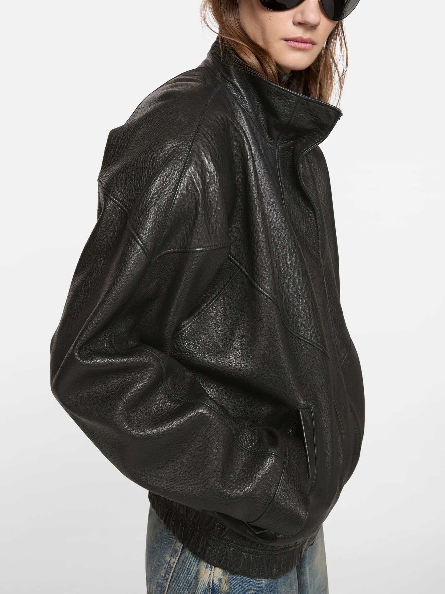 ACNE STUDIOS - Lederjacke mit Logo für Damen