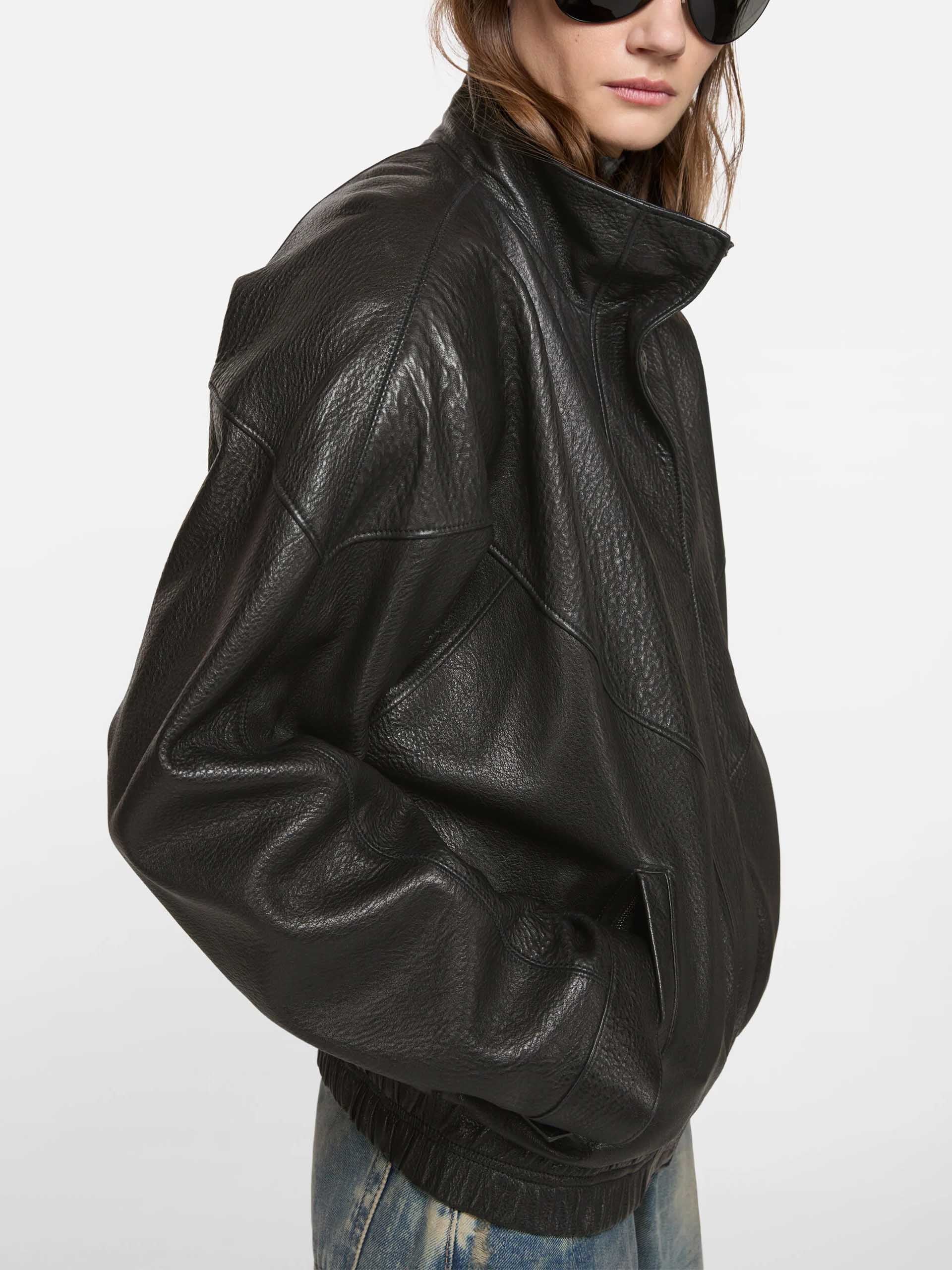 ACNE STUDIOS - Lederjacke mit Logo für Damen