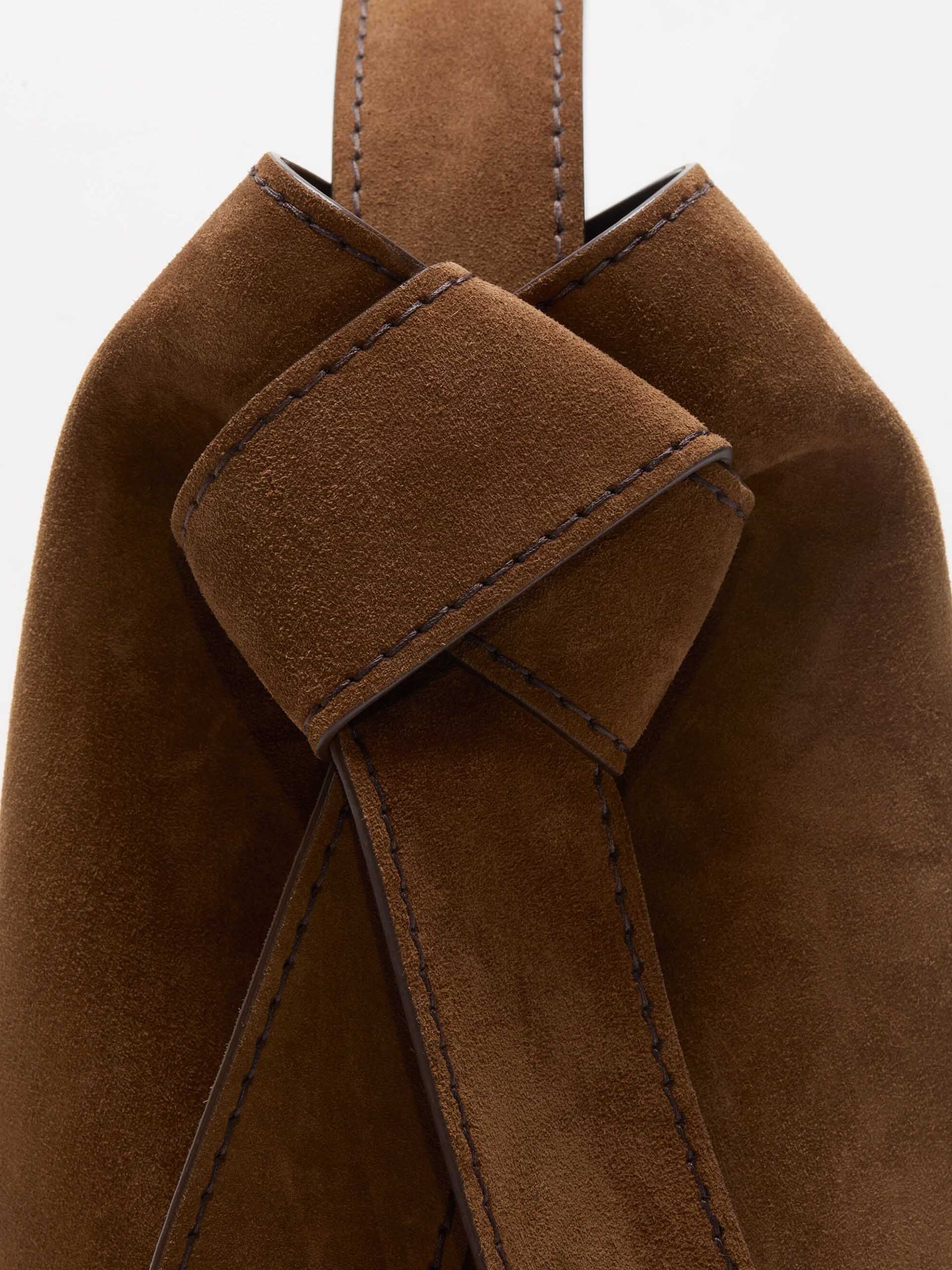 ACNE STUDIOS - Tote-Bag Musubi Midi aus Veloursleder