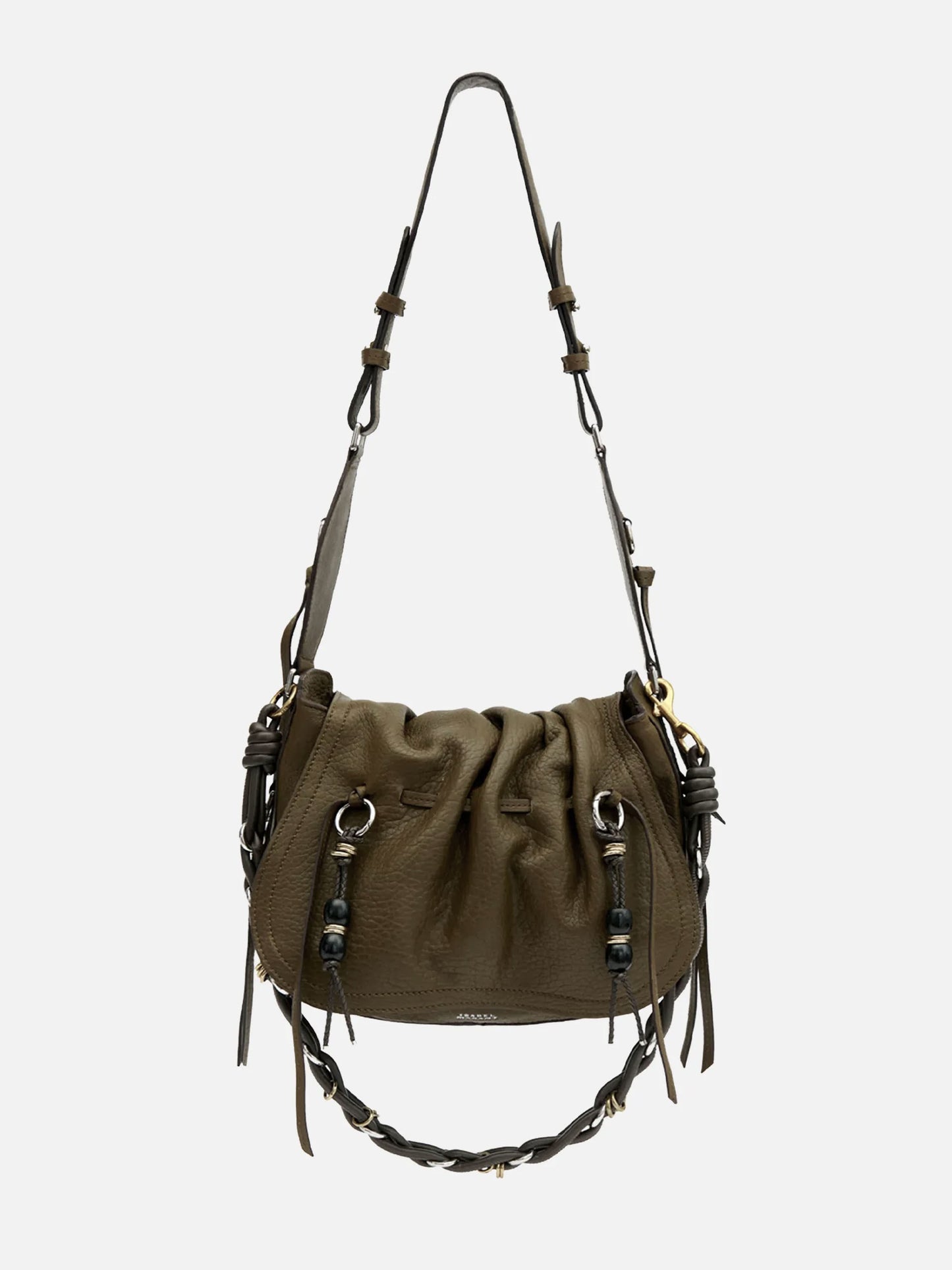 ISABEL MARANT - Schultertasche Bolton aus Leder in Khaki
