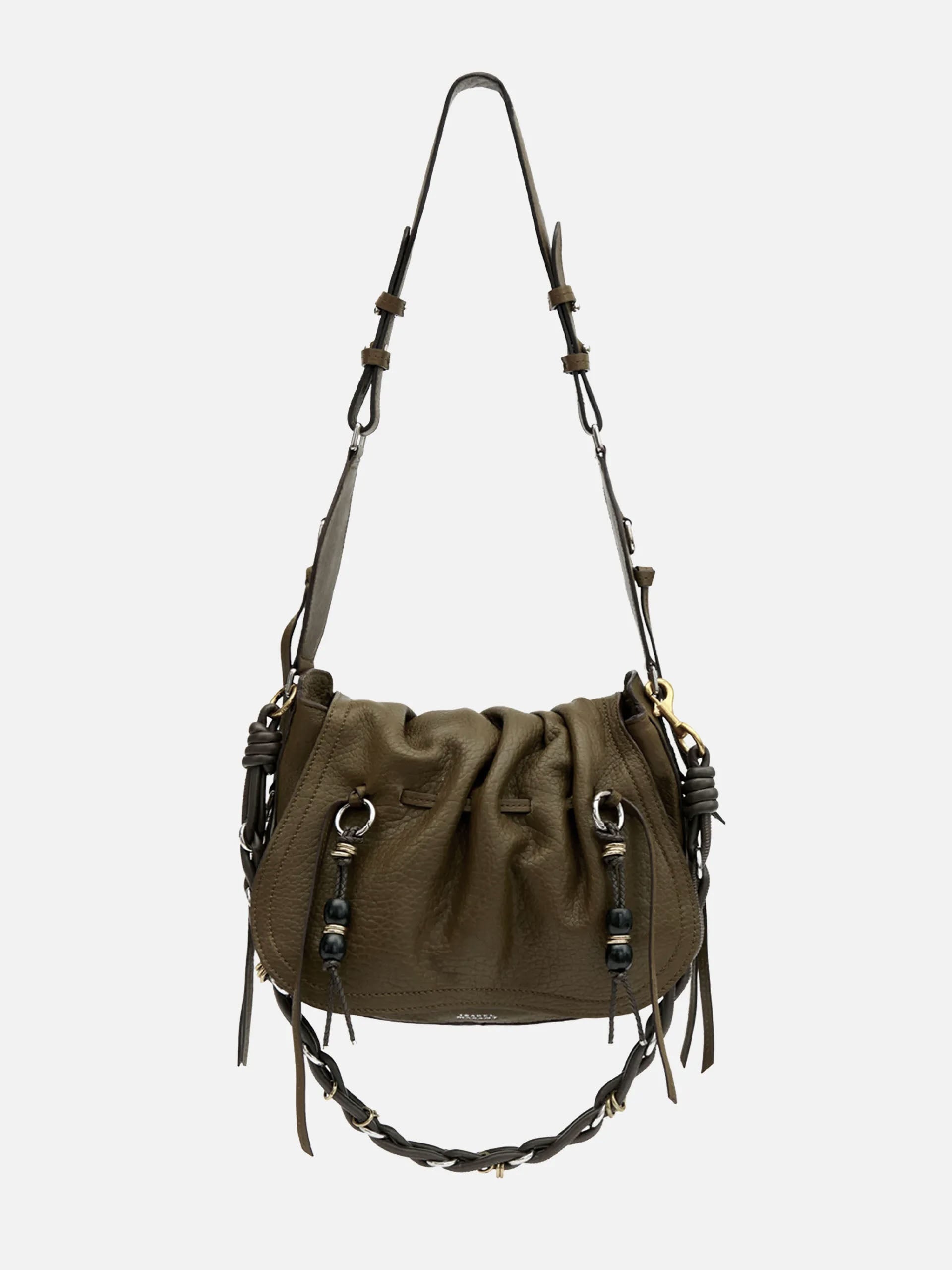 ISABEL MARANT - Schultertasche Bolton aus Leder in Khaki