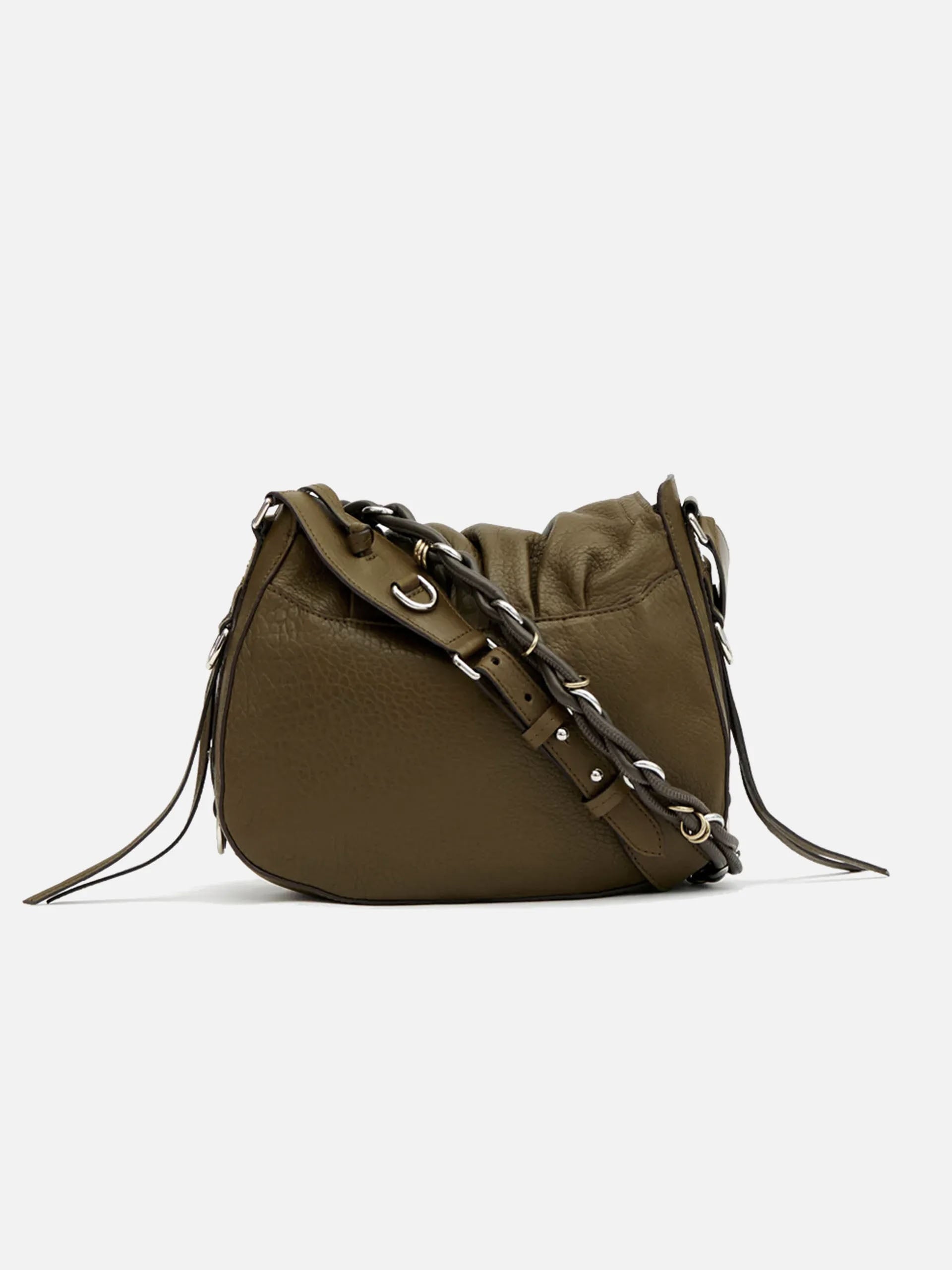 ISABEL MARANT - Schultertasche Bolton aus Leder in Khaki