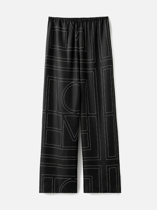 TOTEME - Monogramm-Hose aus Seide für Damen