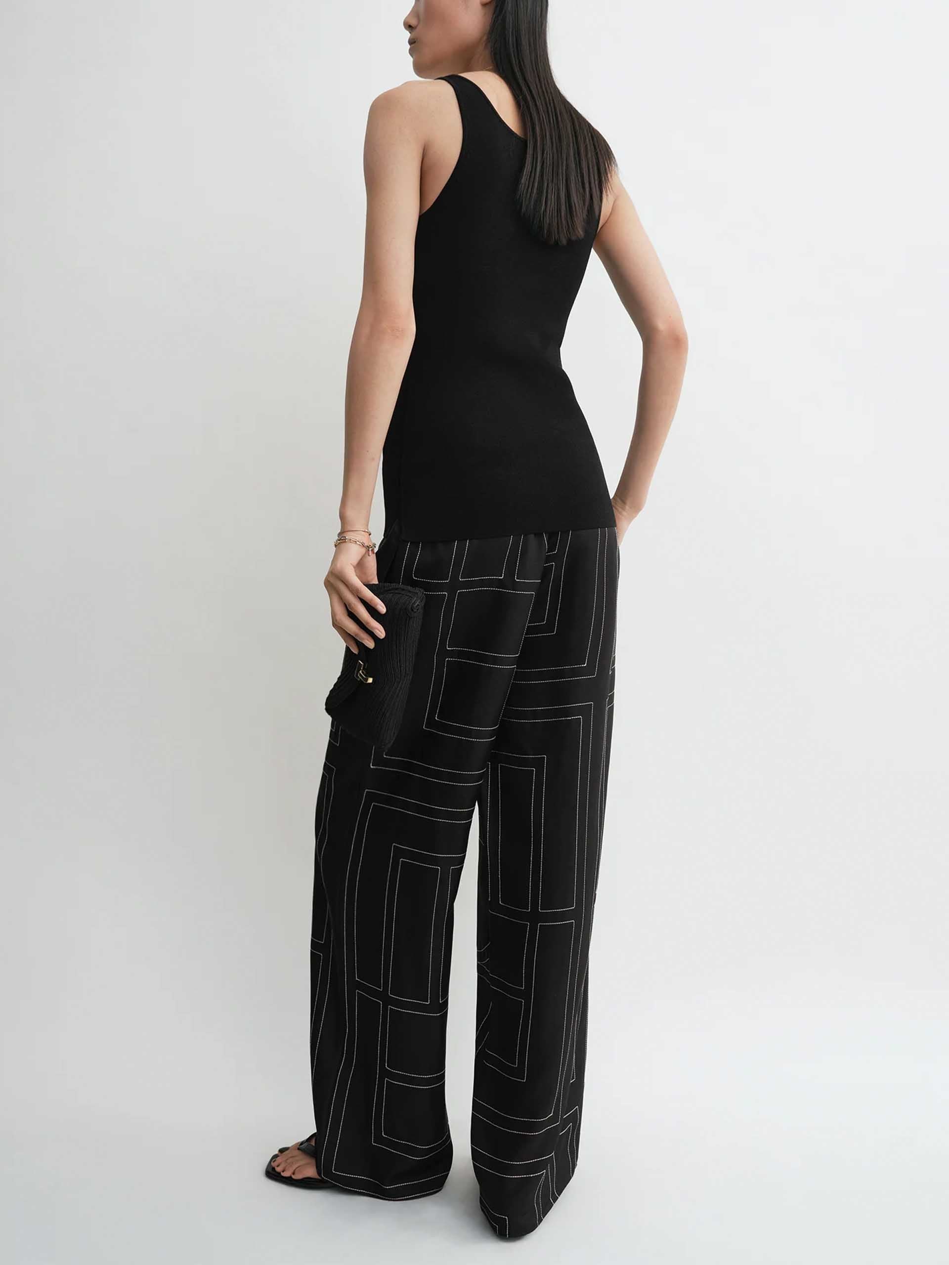 TOTEME - Monogramm-Hose aus Seide für Damen