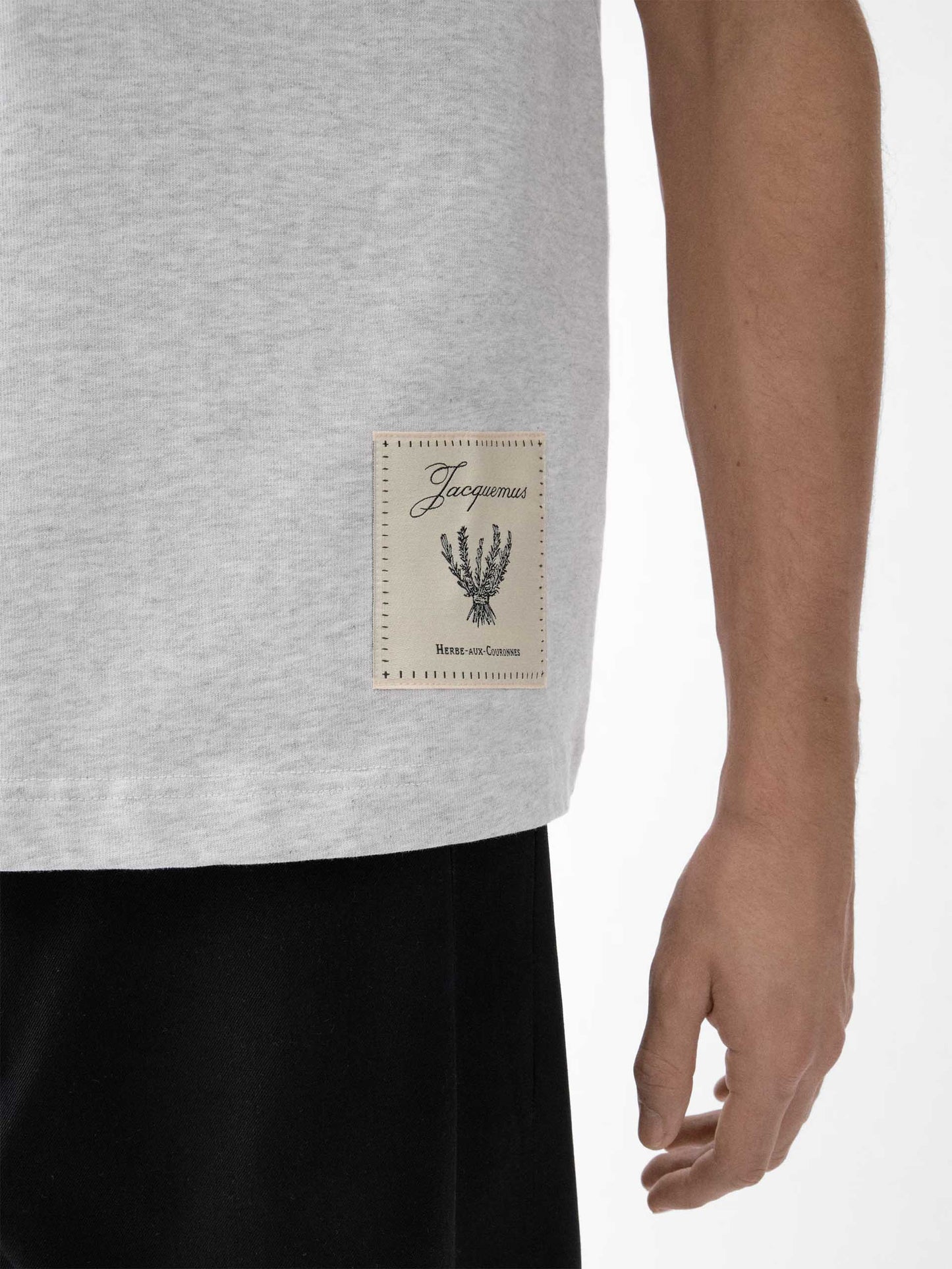 JACQUEMUS - Logo-T-Shirt Torneo für Herren in Hellgrau - Light Grey