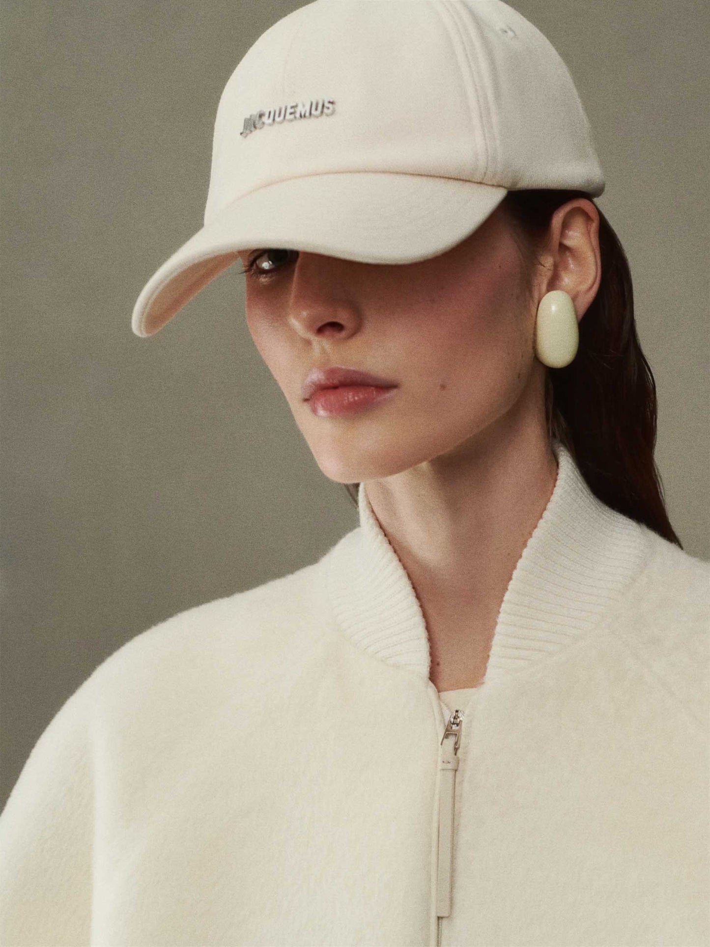 JACQUEMUS - Baseballkappe Gadjo mit Logo in Off-White