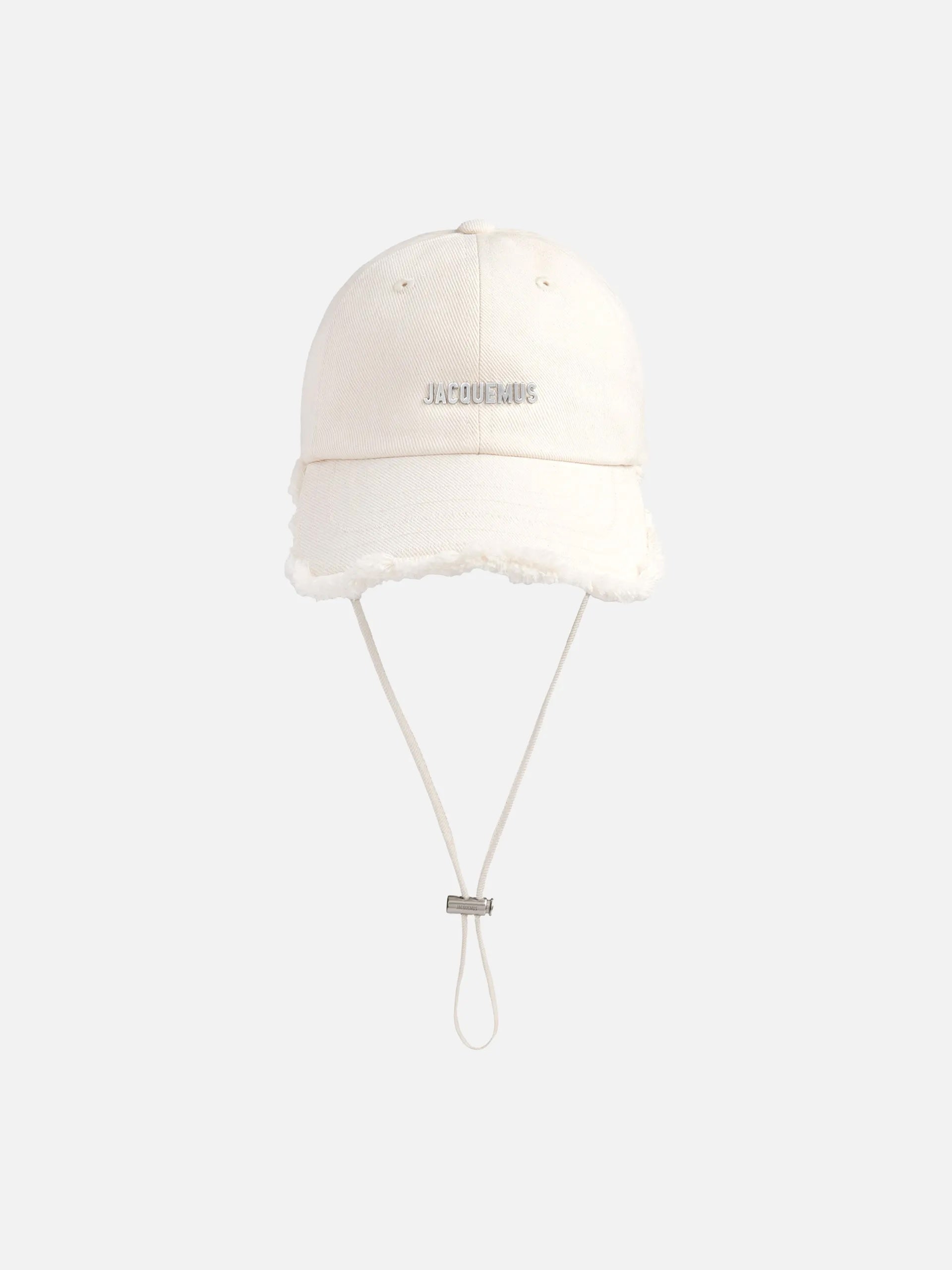 JACQUEMUS - Logo-Baseballkappe Artichaut mit Fransen in Off-White