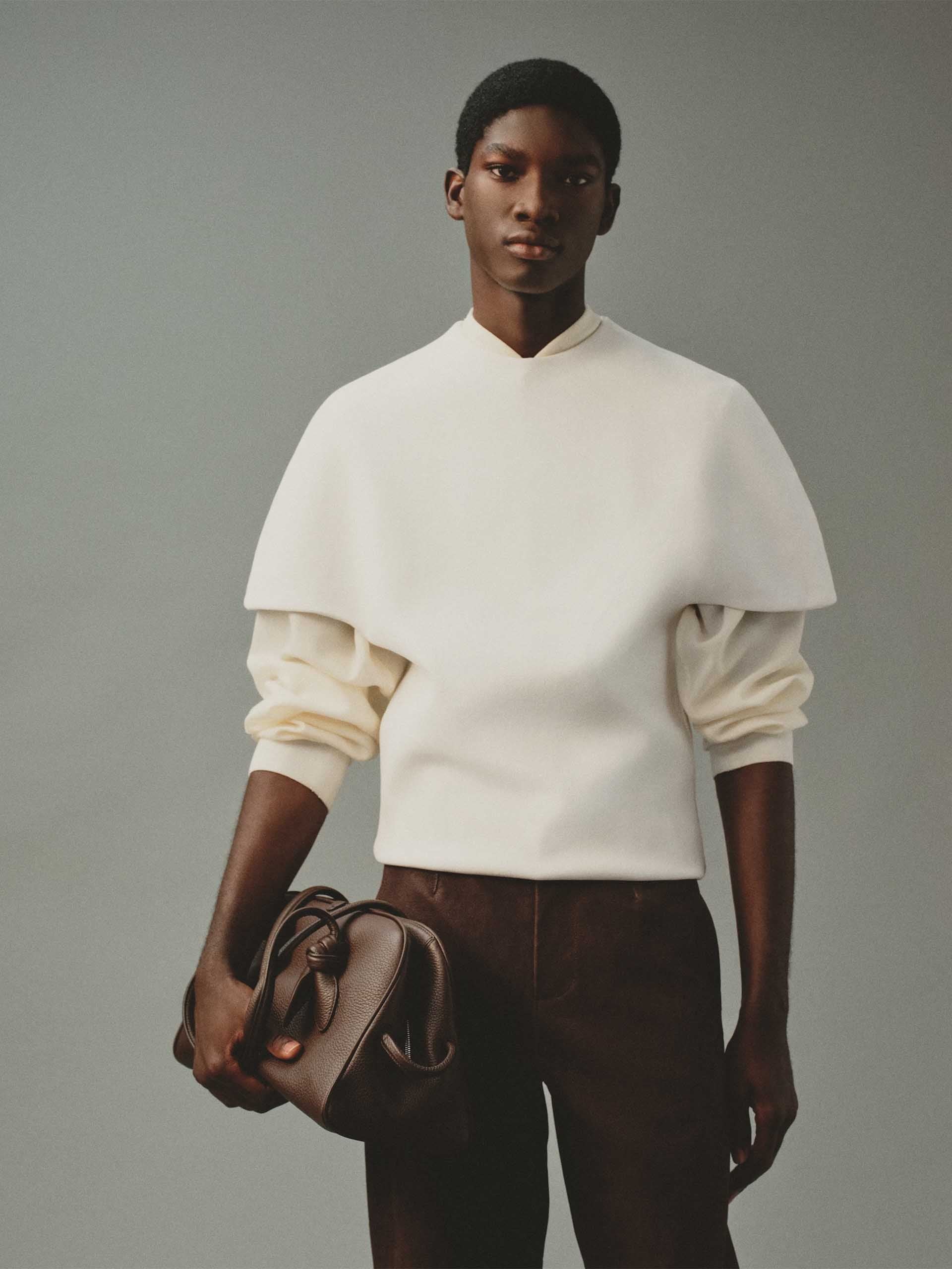 JACQUEMUS - Tote Bag Turismo Medium aus Leder in Dunkelbraun - Dark brown