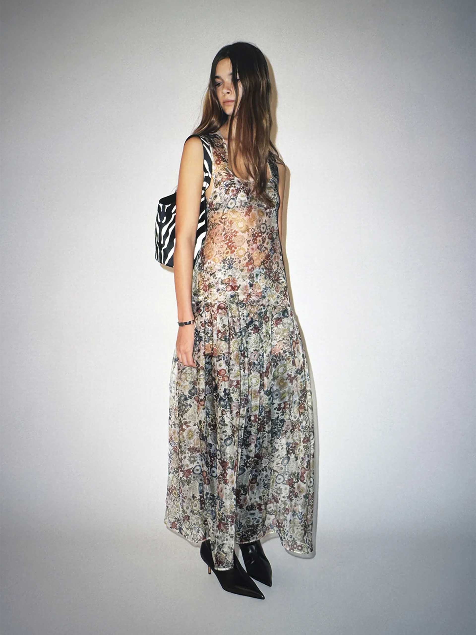 khaite organza dress Colette silk organza midi dress in black - Khaite
